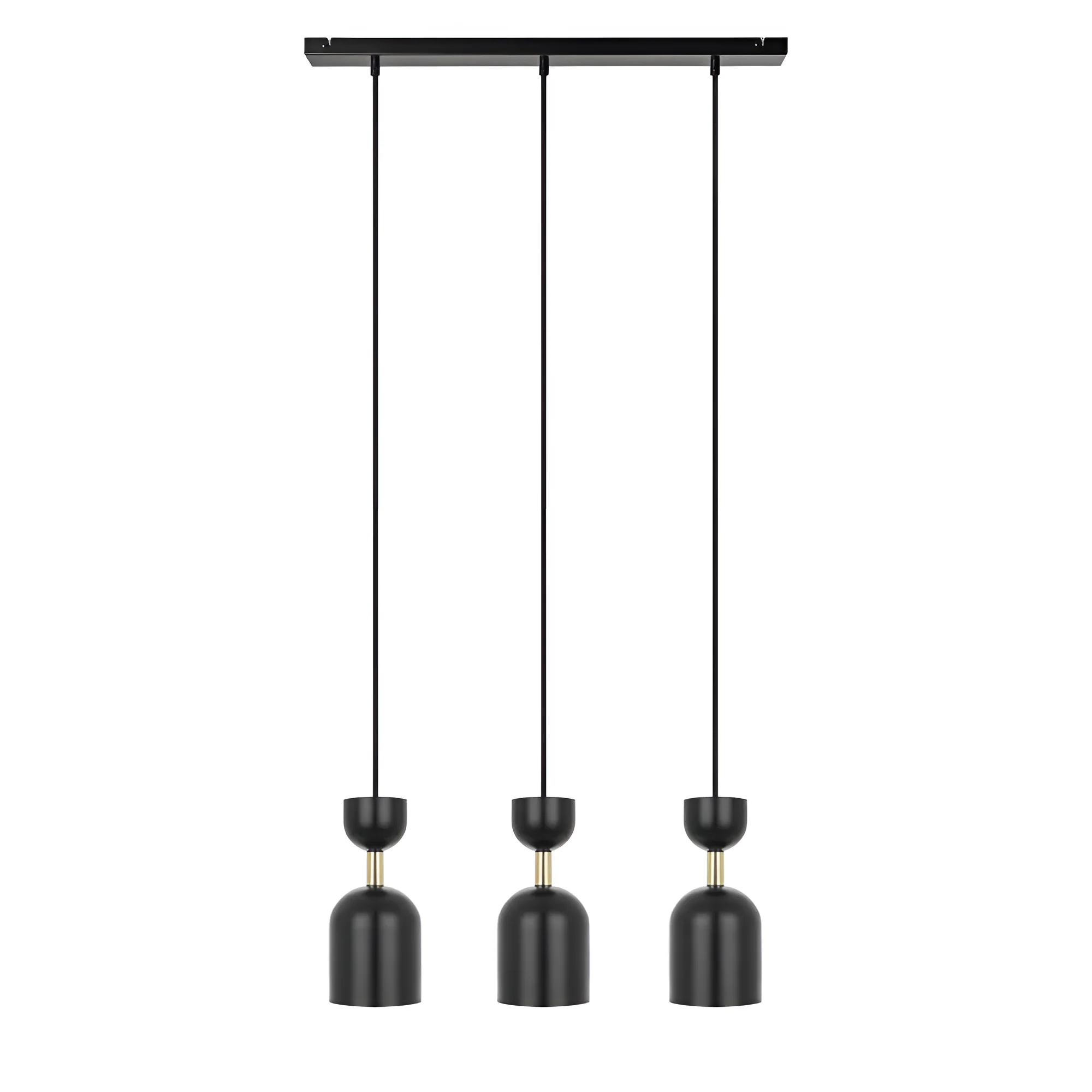 Lampa sufitowa SUPURU 3L czarny z mosiężnym - Image 3