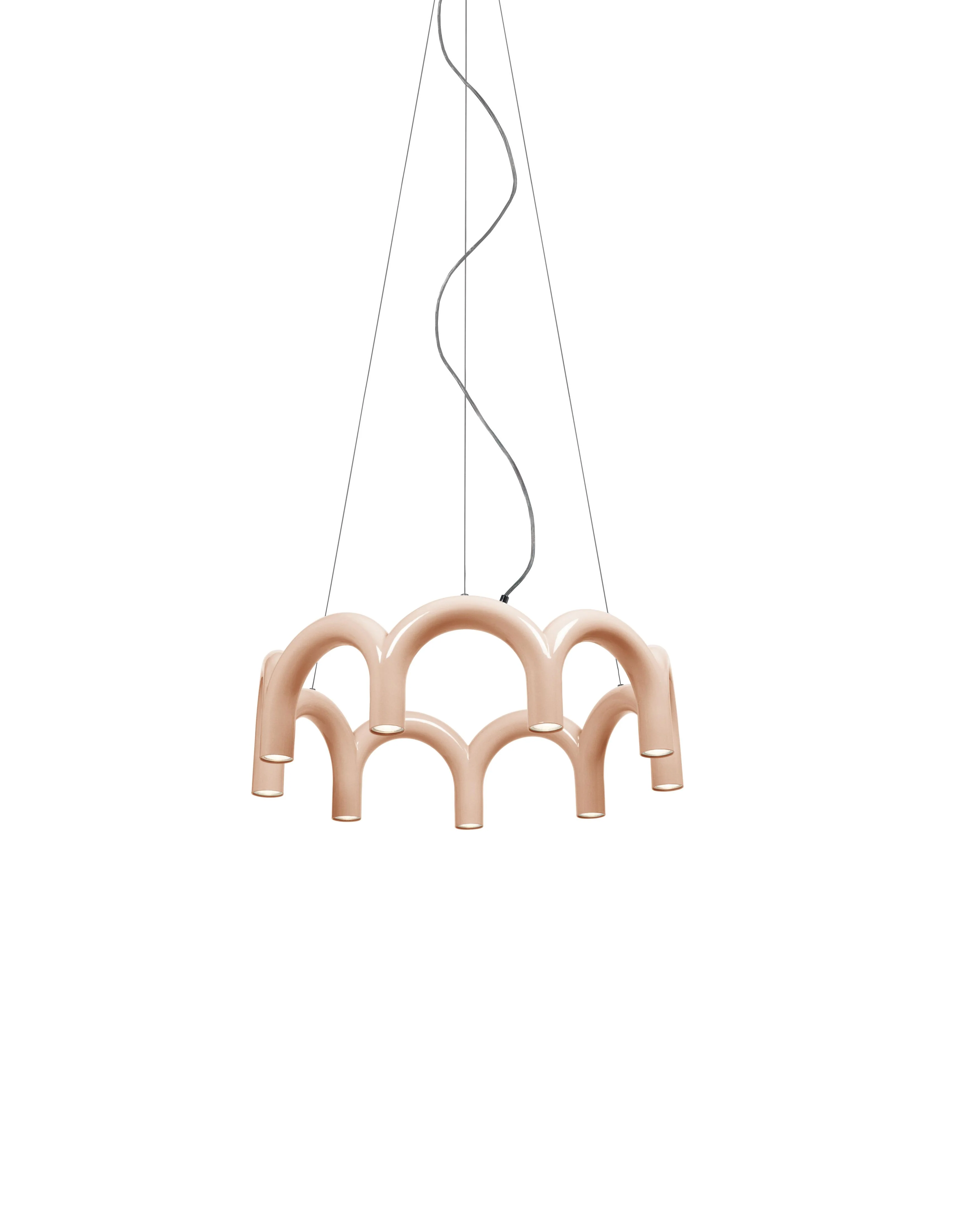 Lampa wisząca ARCH CIRCLE beżowy - Image 3