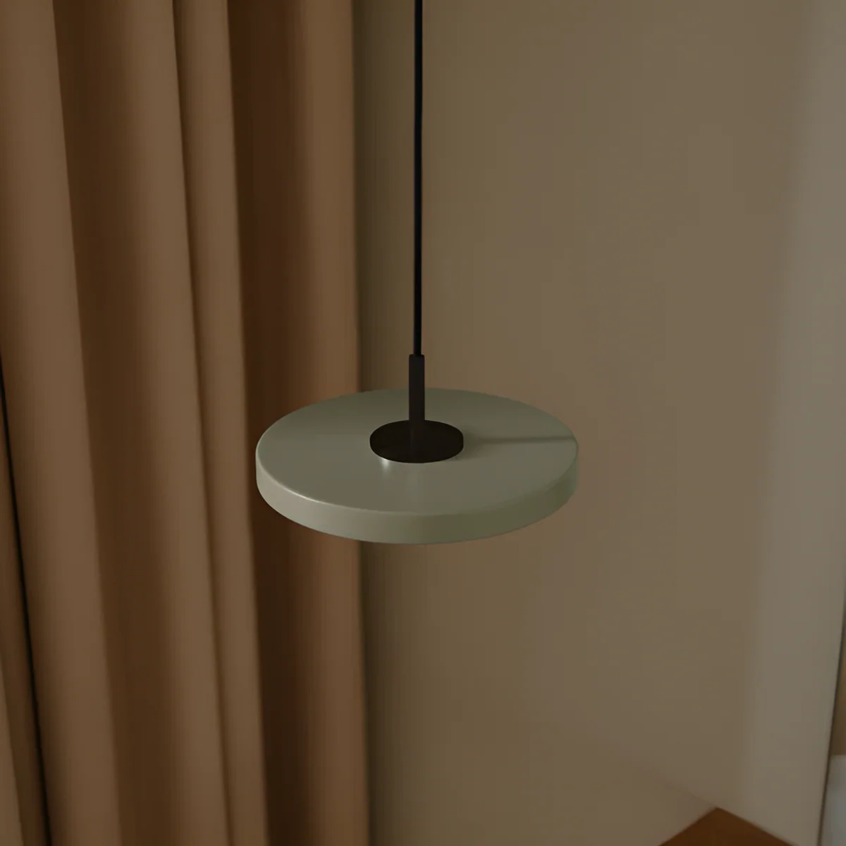 Lampa wisząca ASTERIA MICRO oliwkowy z czarną wstawką - Image 2