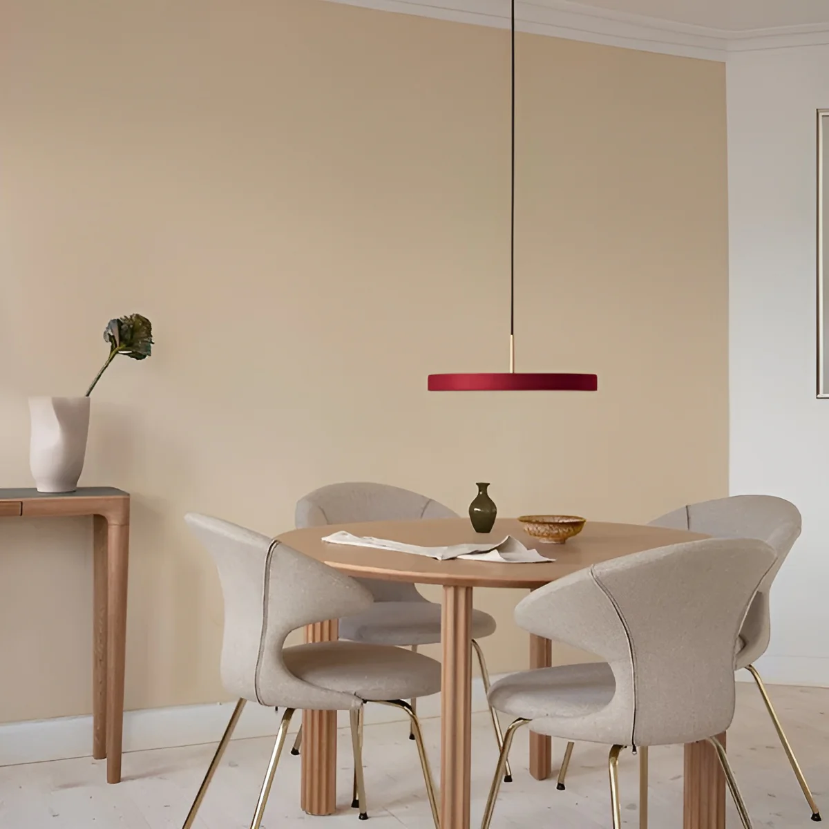 Lampa wisząca ASTERIA PLUS bordowy ze złotą wstawką - Image 5