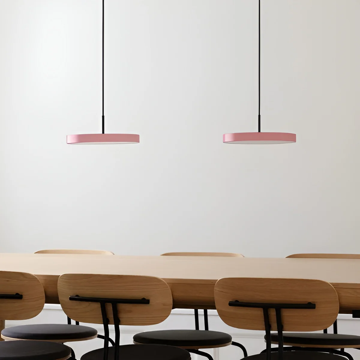 Lampa wisząca ASTERIA PLUS jasnoróżowy z czarną wstawką - Image 2