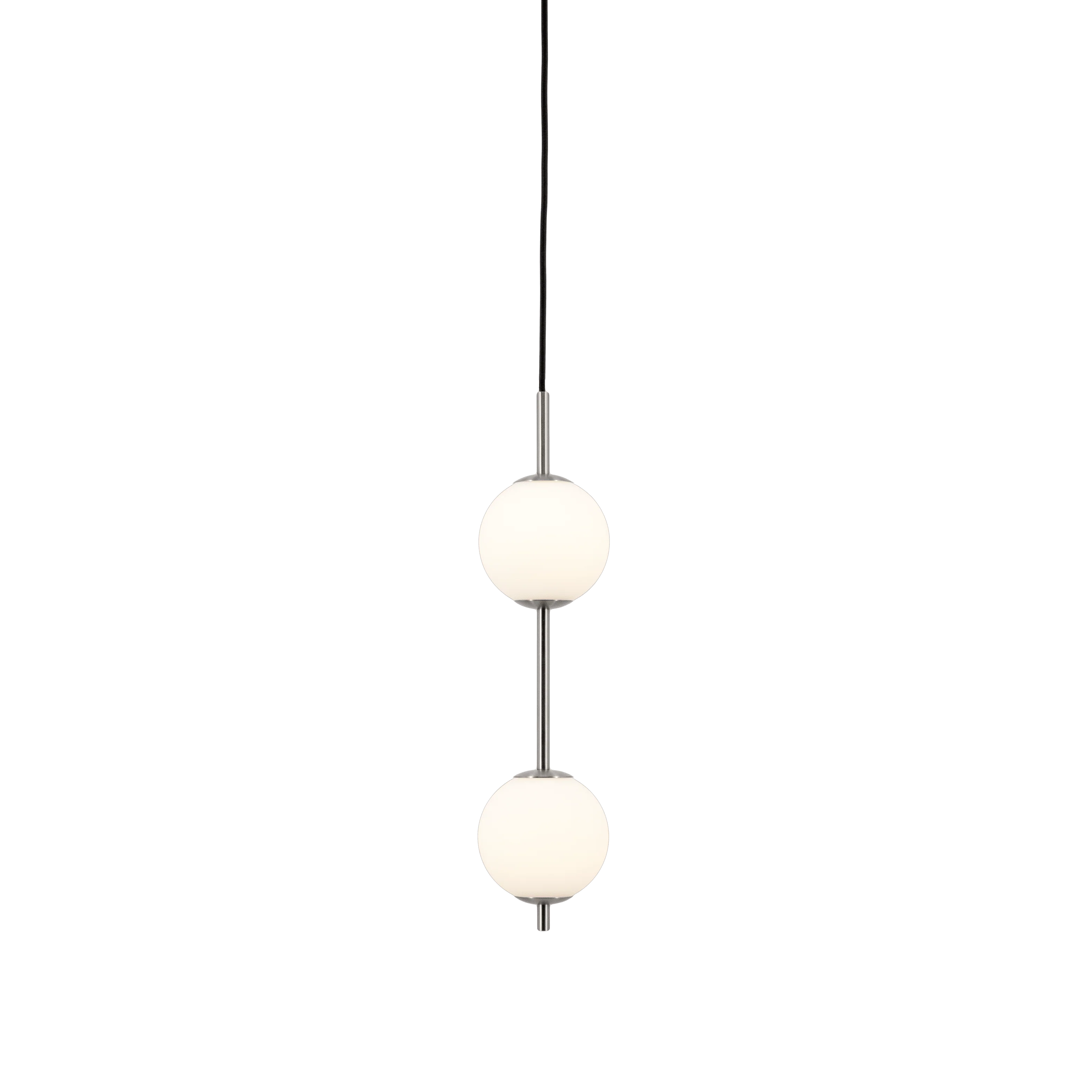 Lampa wisząca AUDREY biały ze srebrną wstawką