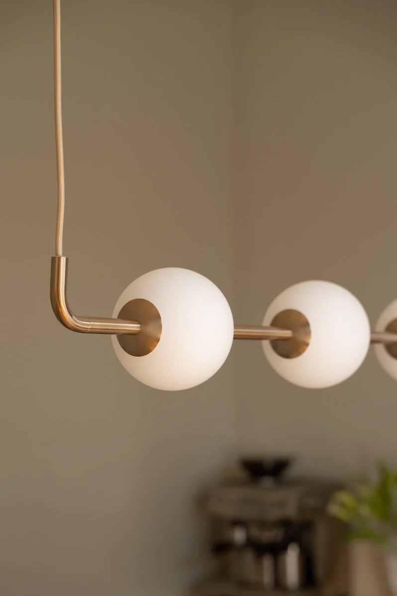 Lampa wisząca AUDREY LINEAR biały ze złotą wstawką - Image 7