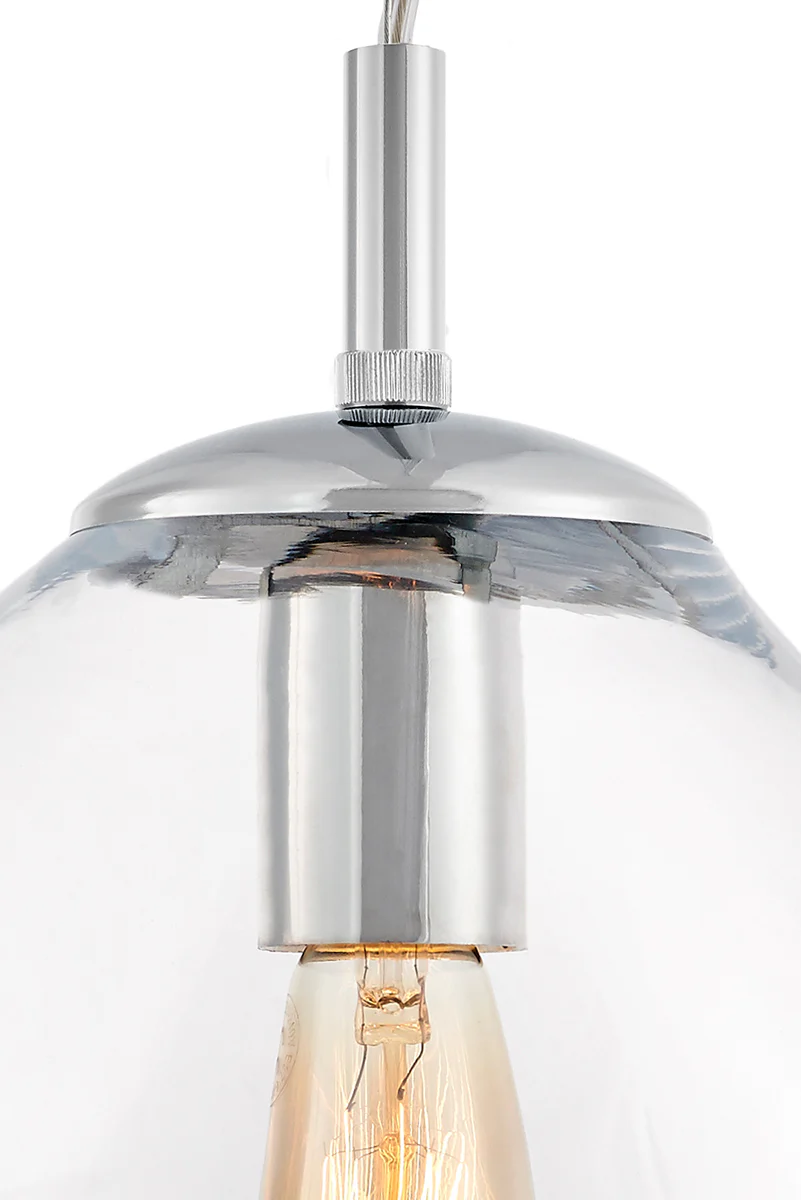 Lampa wisząca AVIA transparentny ze srebrnym wykończeniem - Image 14