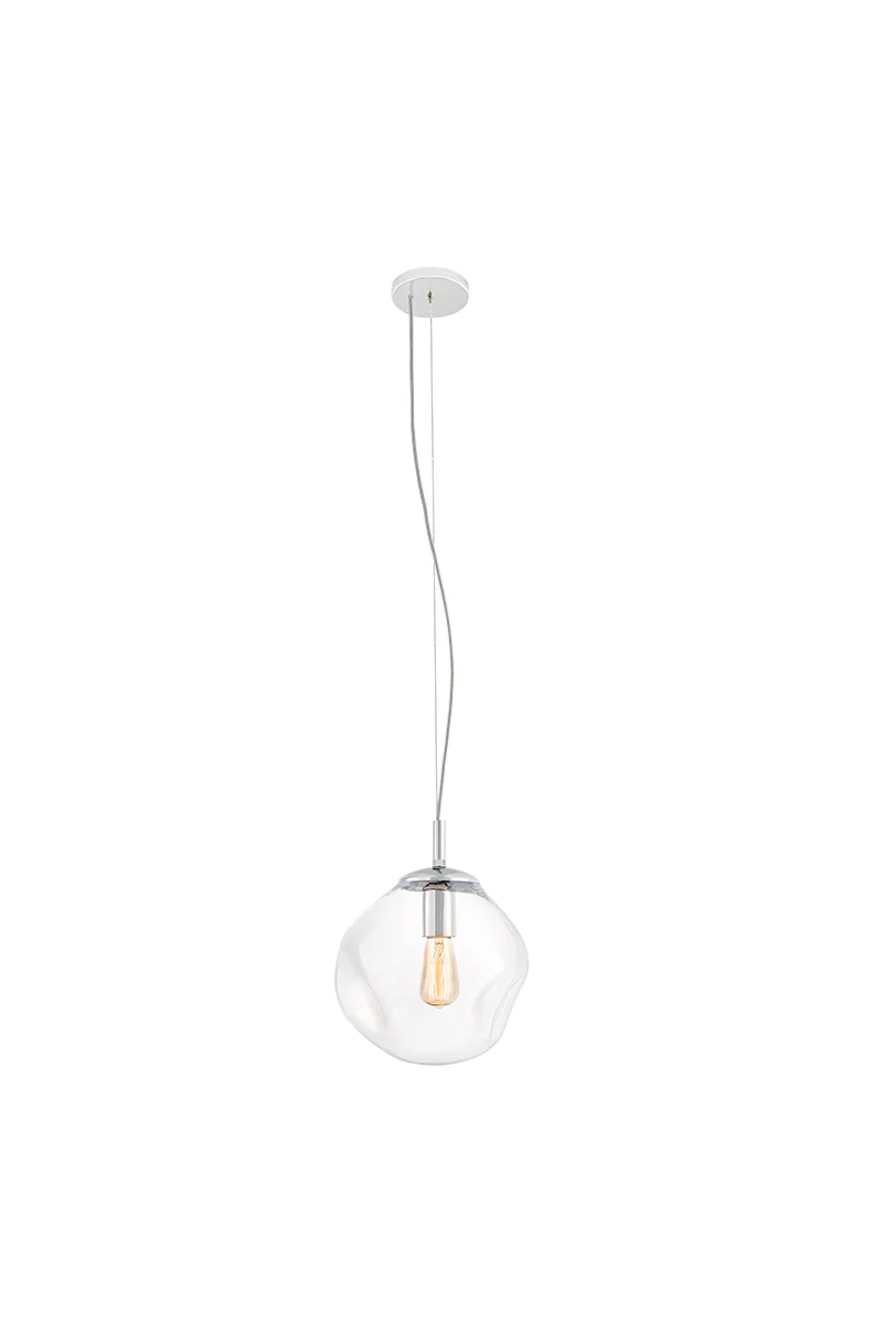 Lampa wisząca AVIA transparentny ze srebrnym wykończeniem - Image 3