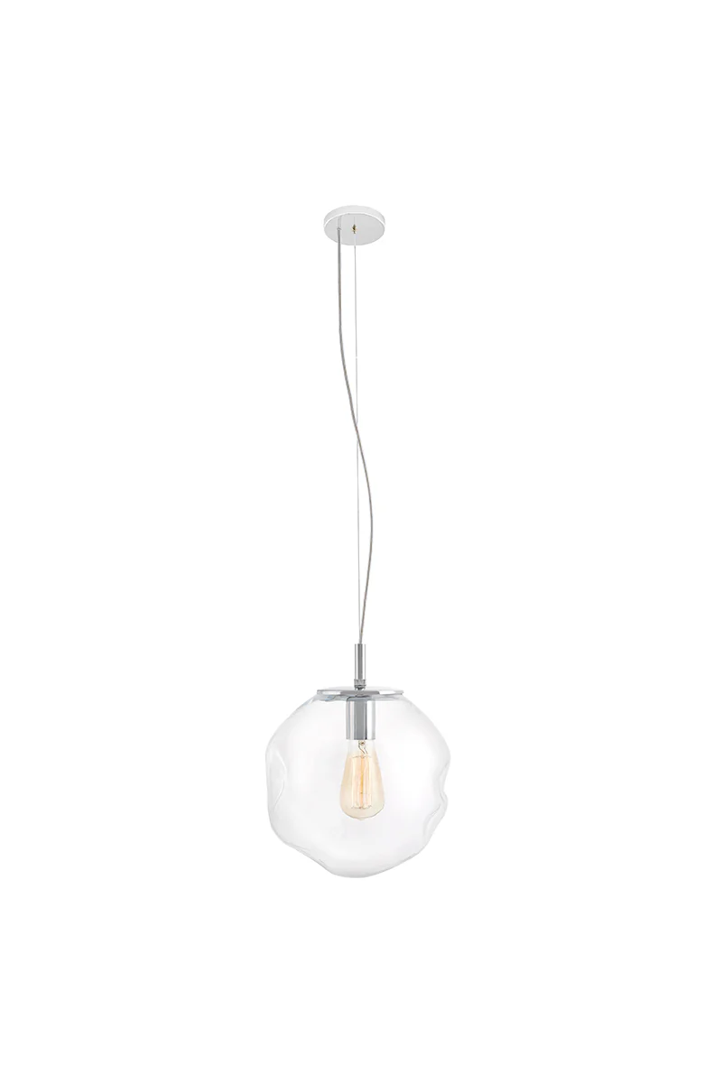 Lampa wisząca AVIA transparentny ze srebrnym wykończeniem - Image 4