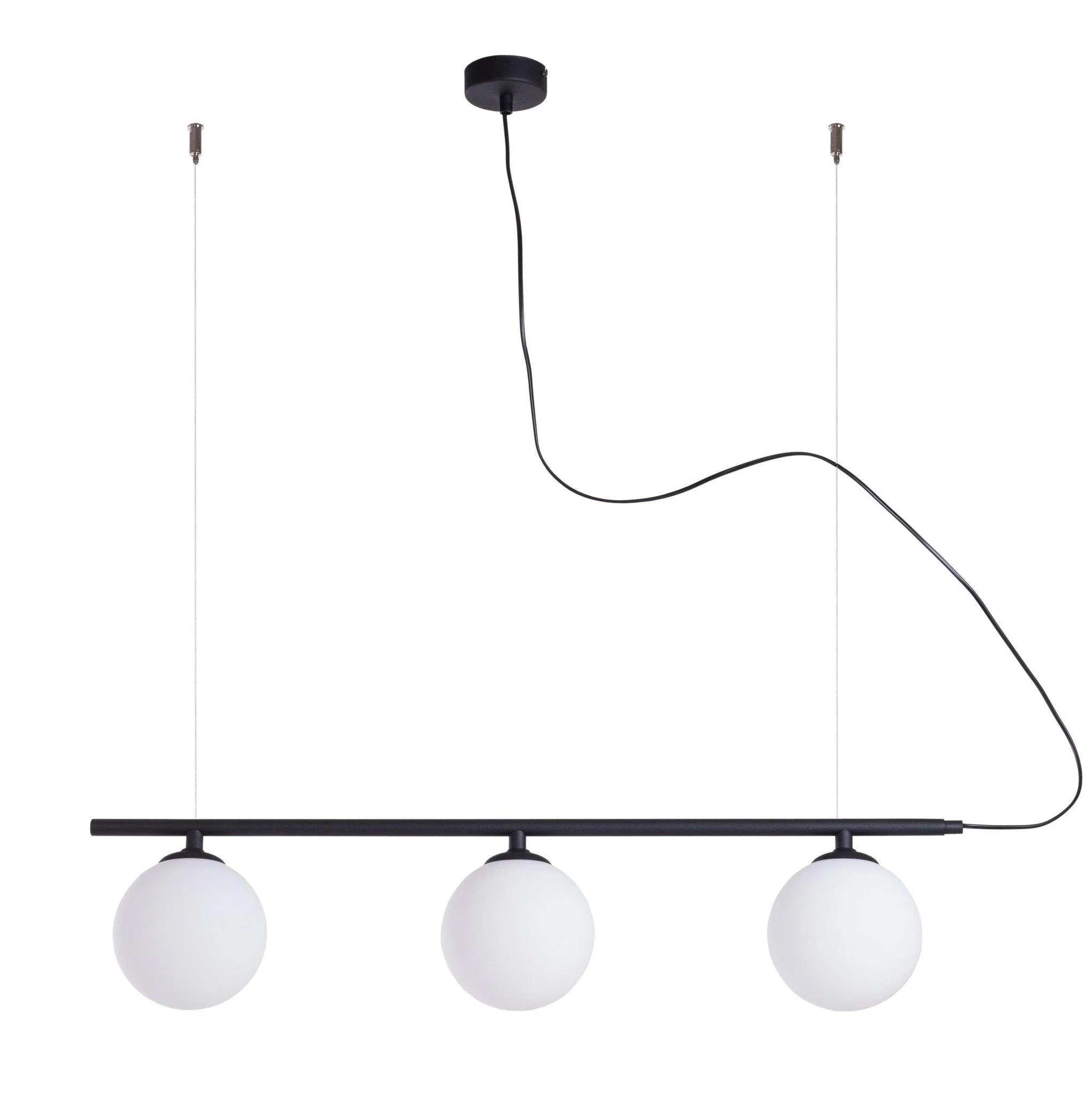 Lampa wisząca BERYL GLASS TRIO czarny
