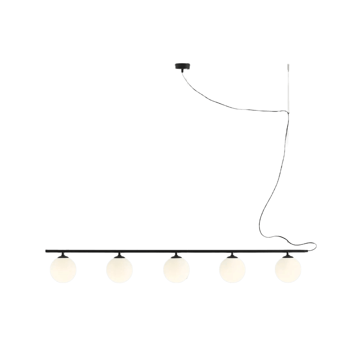 Lampa wisząca BERYL GLASS PENTA czarny