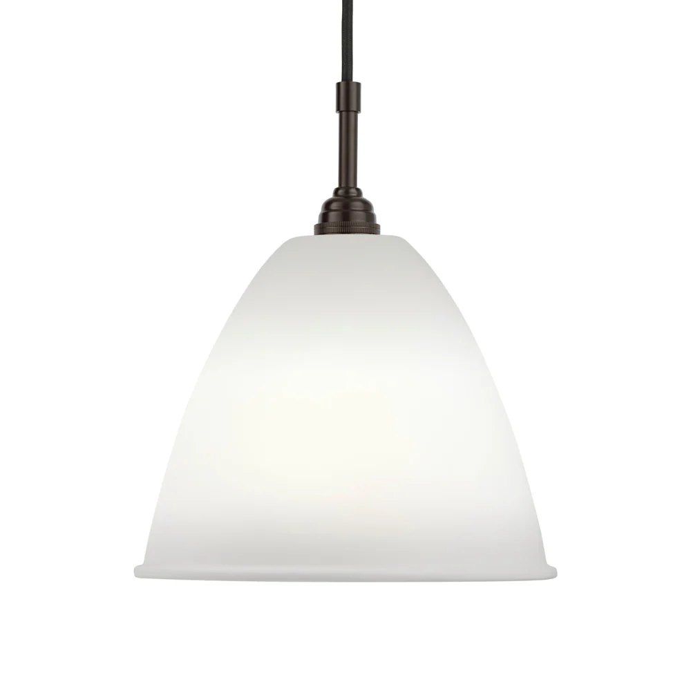 Lampa wisząca BESTLITE BL9 czarny z porcelanowym kloszem