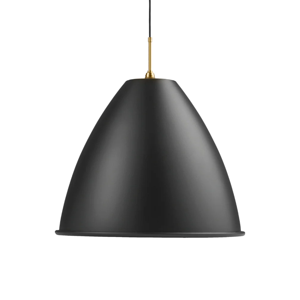 Lampa wisząca BESTLITE BL9 mosiądz z czarnym kloszem