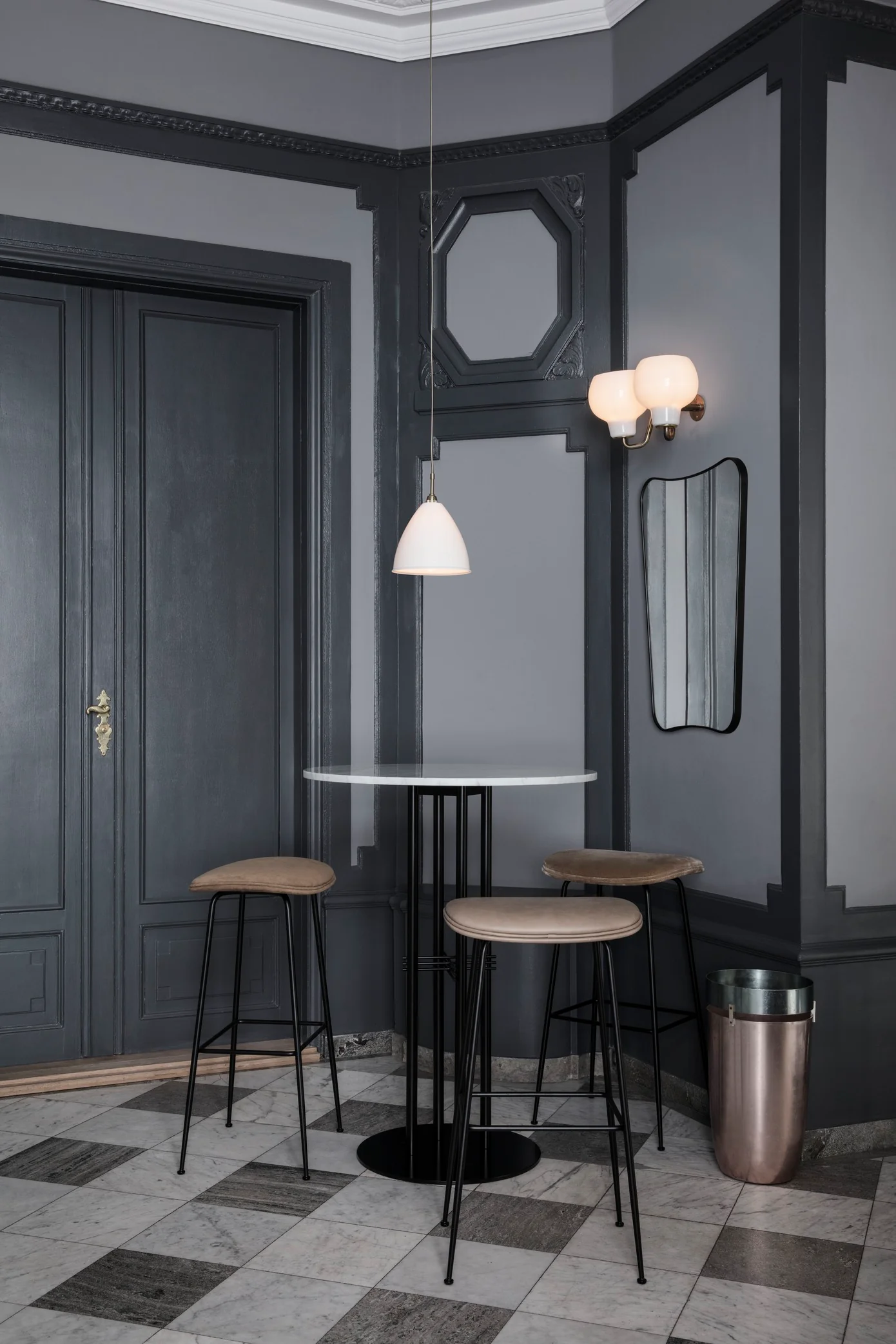 Lampa wisząca BESTLITE BL9 chrom z kremowym kloszem - Image 12