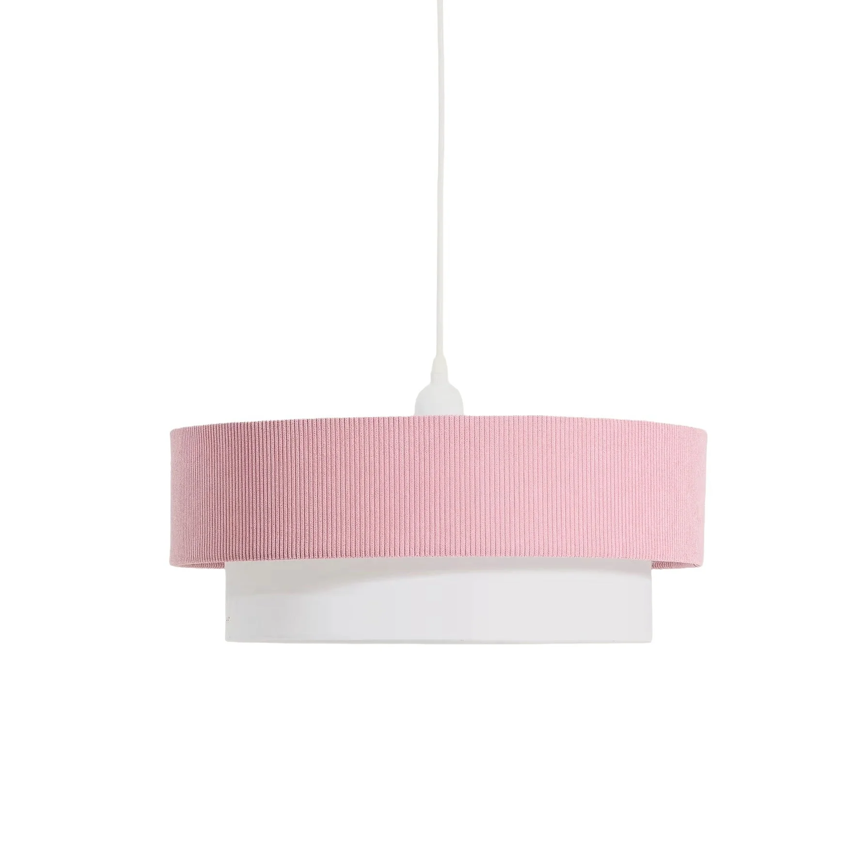 Lampa wisząca BIANELLA różowy z białym