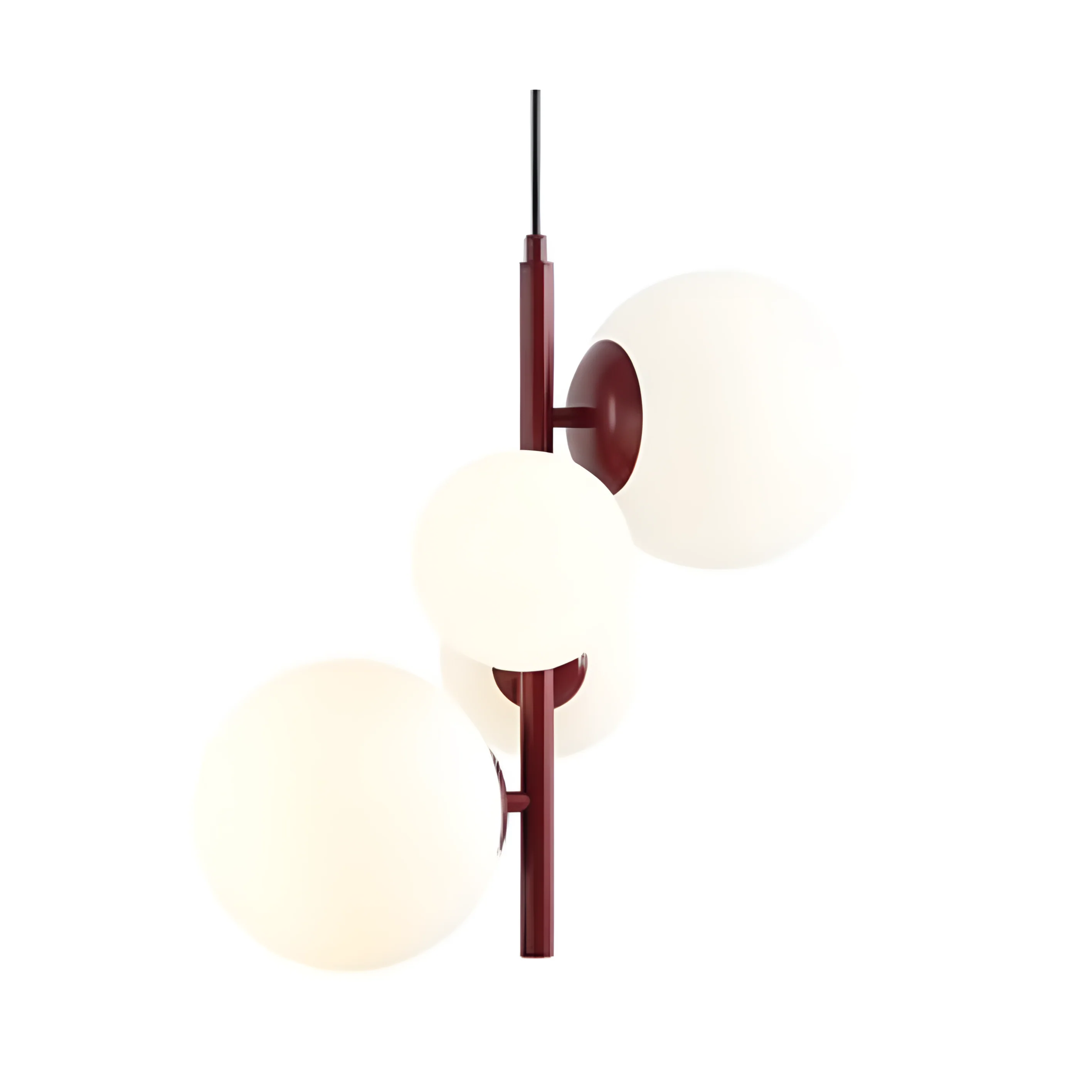 Lampa wisząca BLOOM QUATRO bordowy