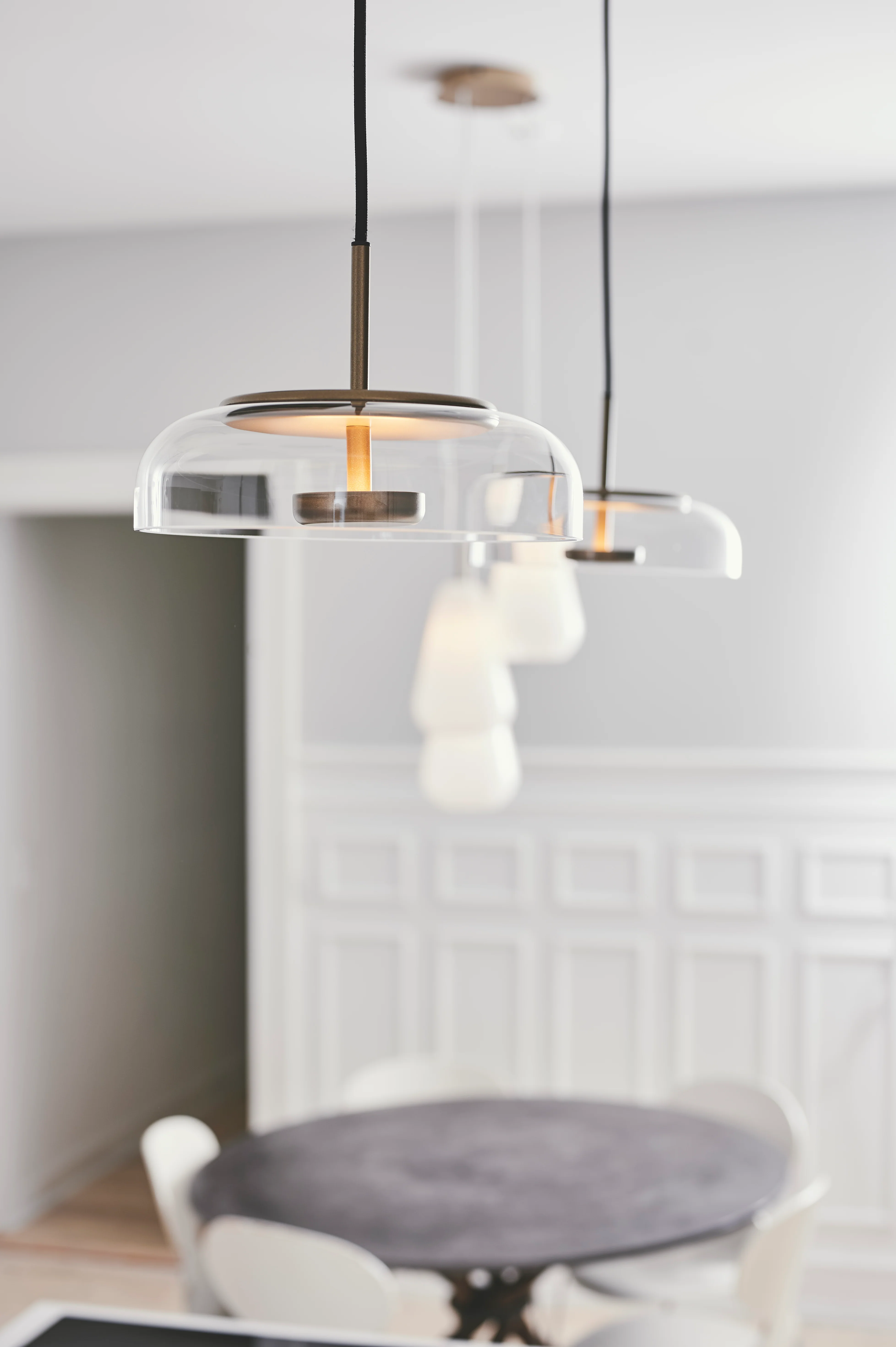 Lampa wisząca BLOSSI złoty z transparentnym szkłem - Image 2