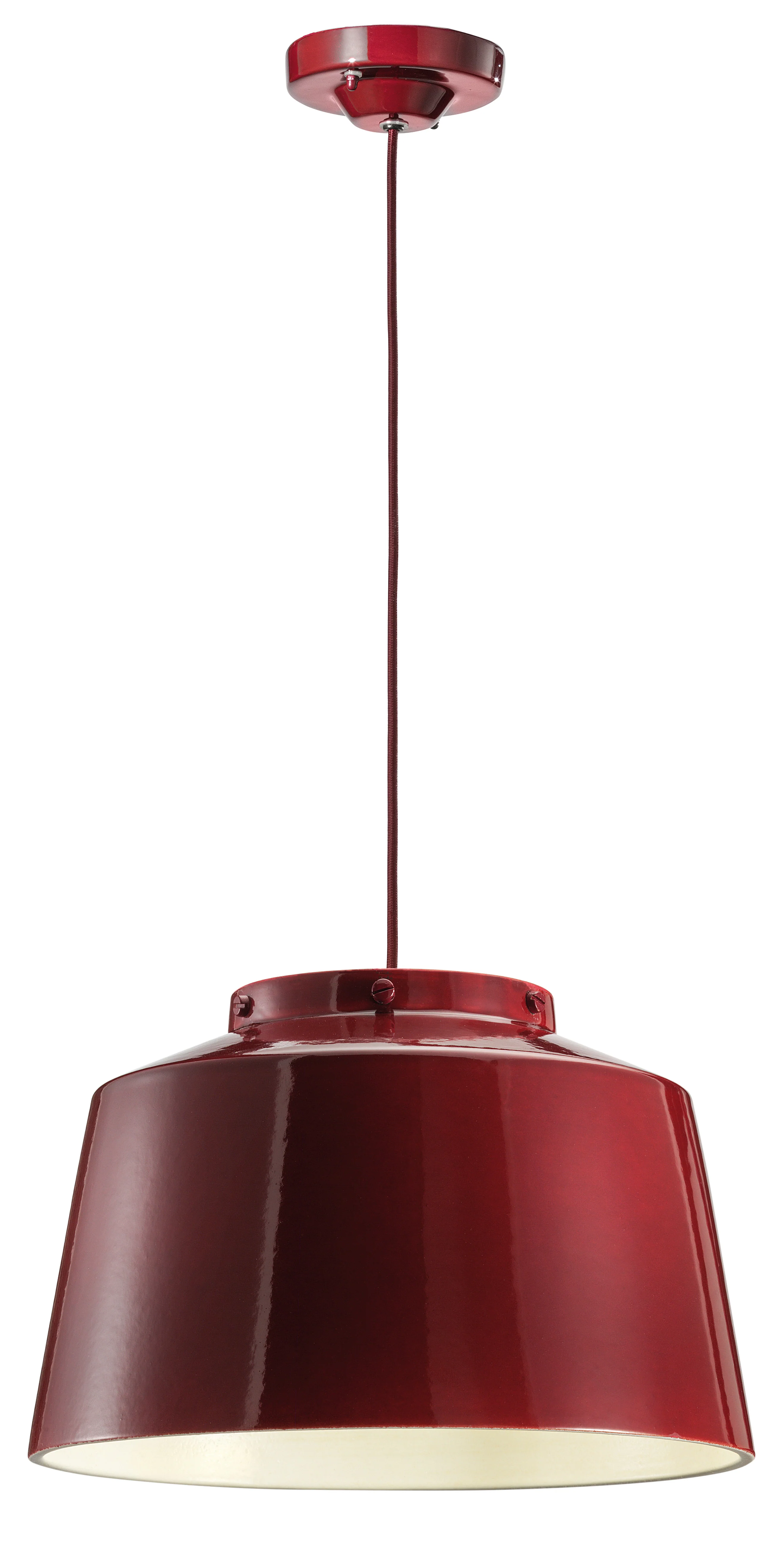 Lampa wisząca ceramiczna 50's czerwony - Image 5