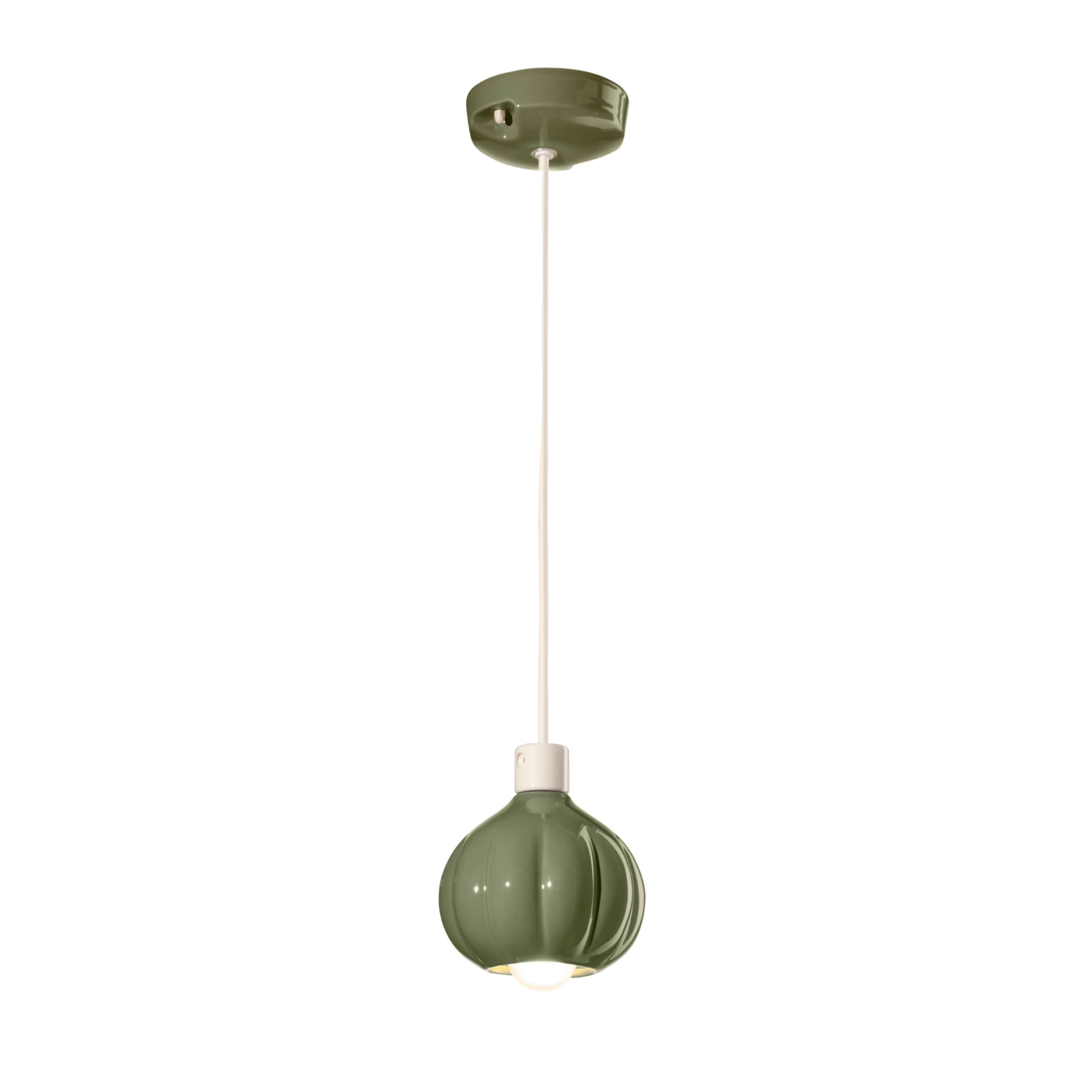 Lampa wisząca ceramiczna AFOXÉ szałwiowy - Image 3