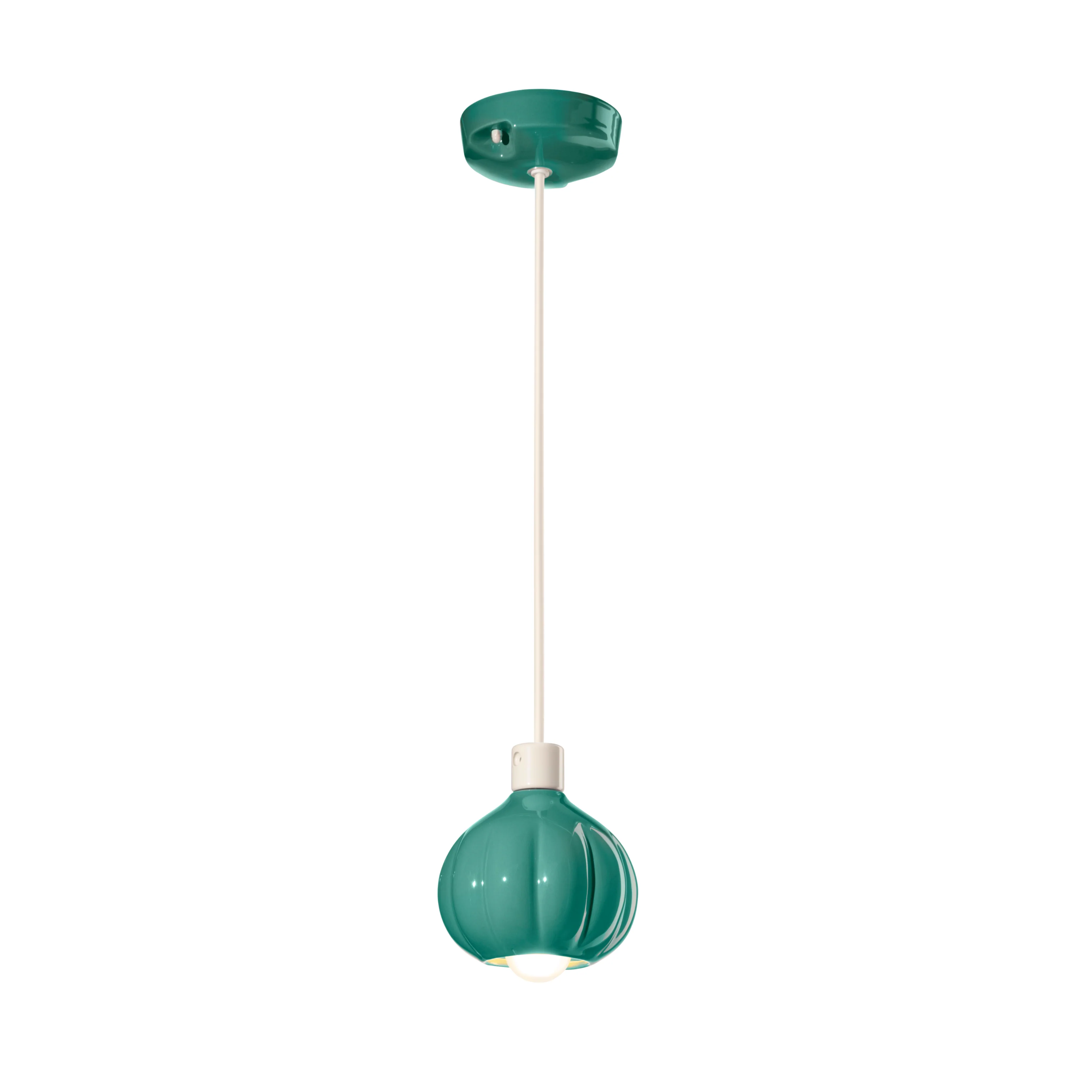 Lampa wisząca ceramiczna AFOXÉ turkusowy - Image 3