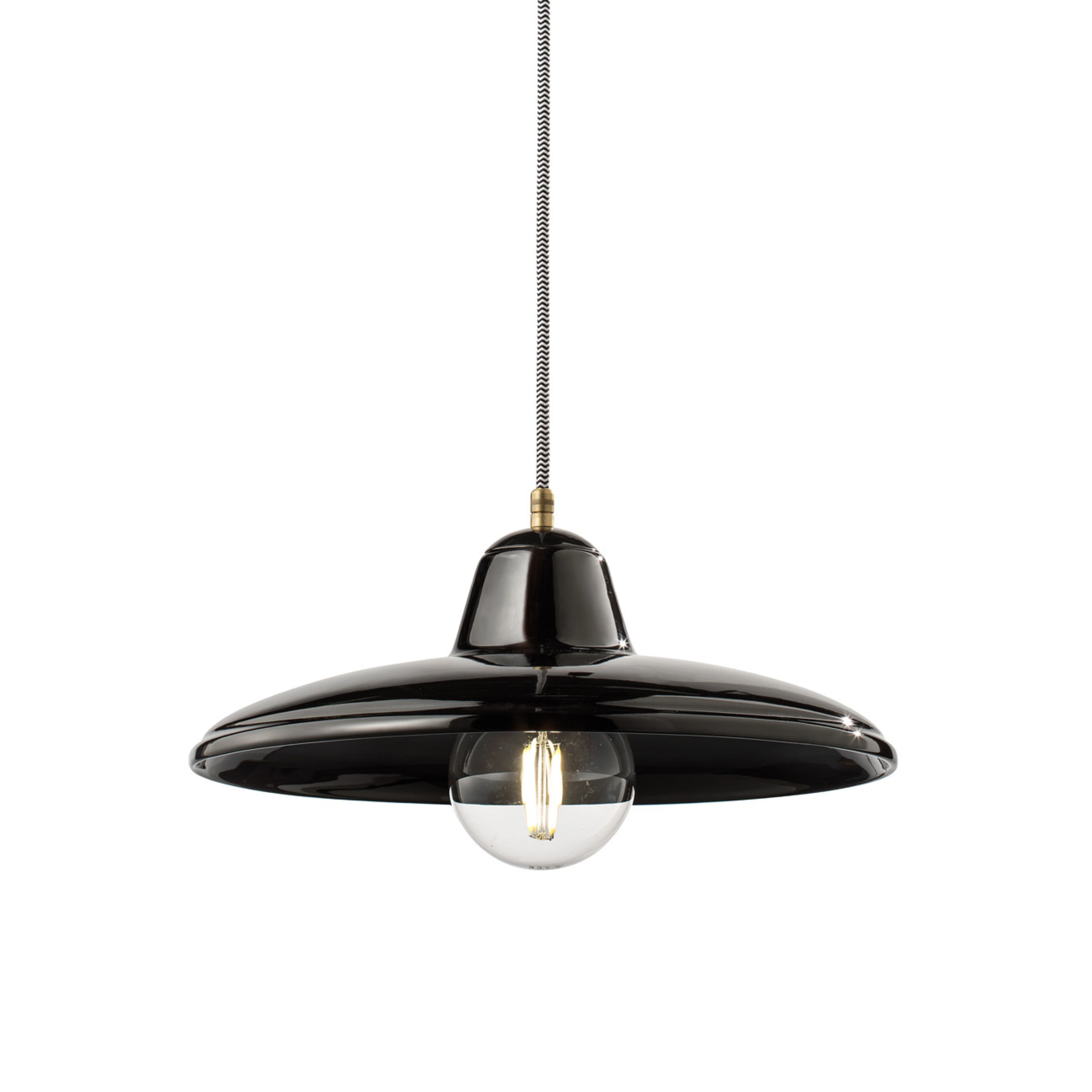 Lampa wisząca ceramiczna B&W czarny