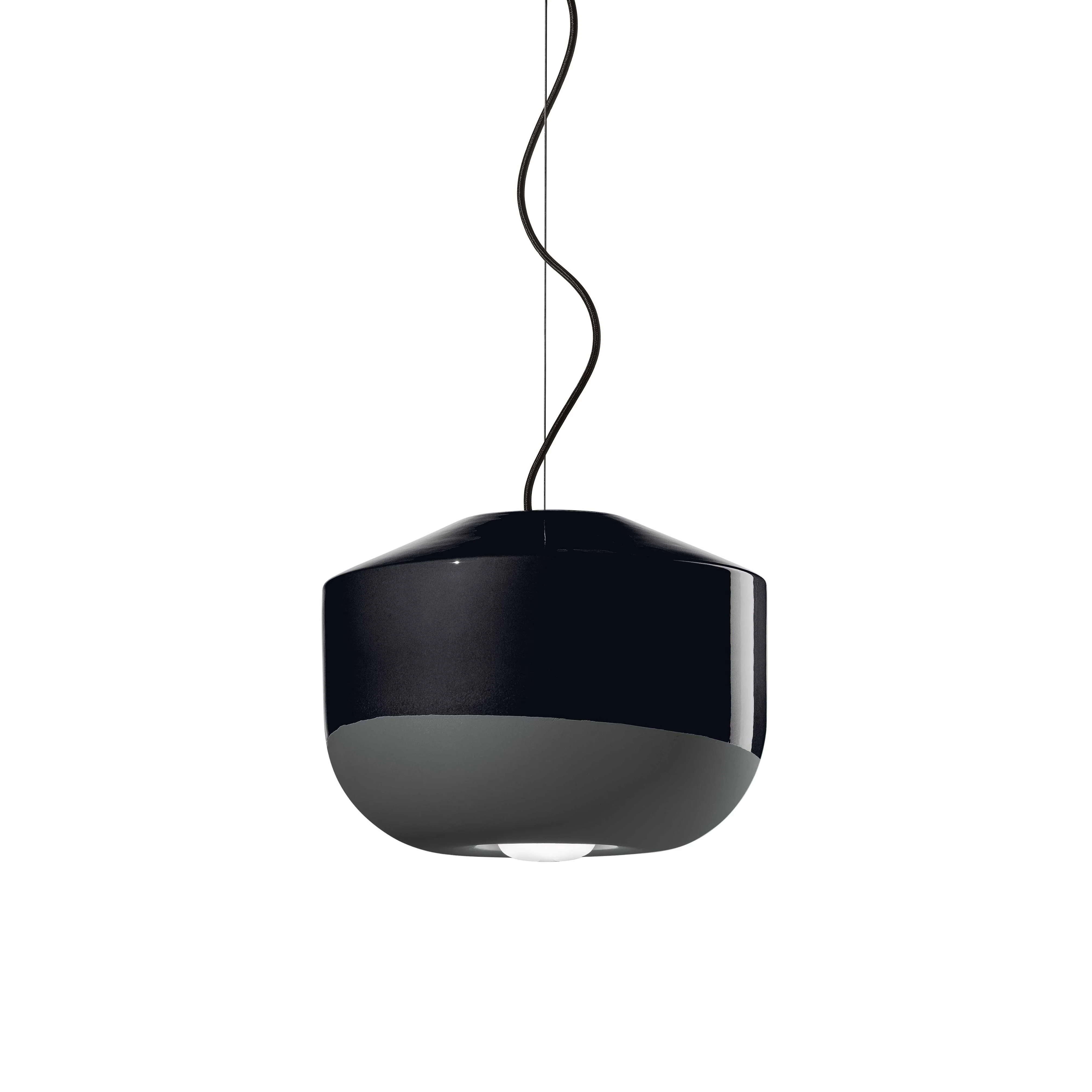 Lampa wisząca ceramiczna BELLOTA czarny