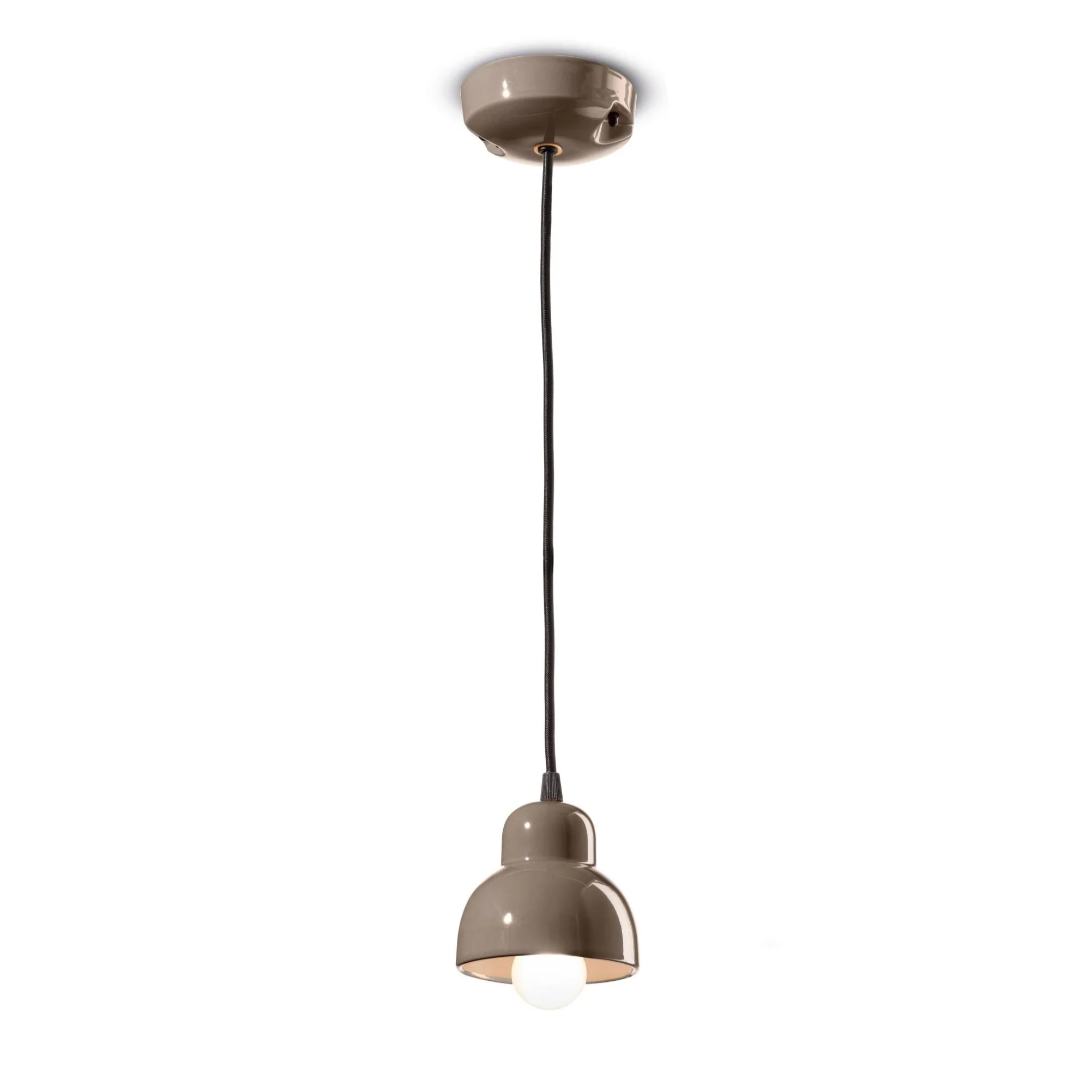 Lampa wisząca ceramiczna BERIMBAU mokka - Image 3