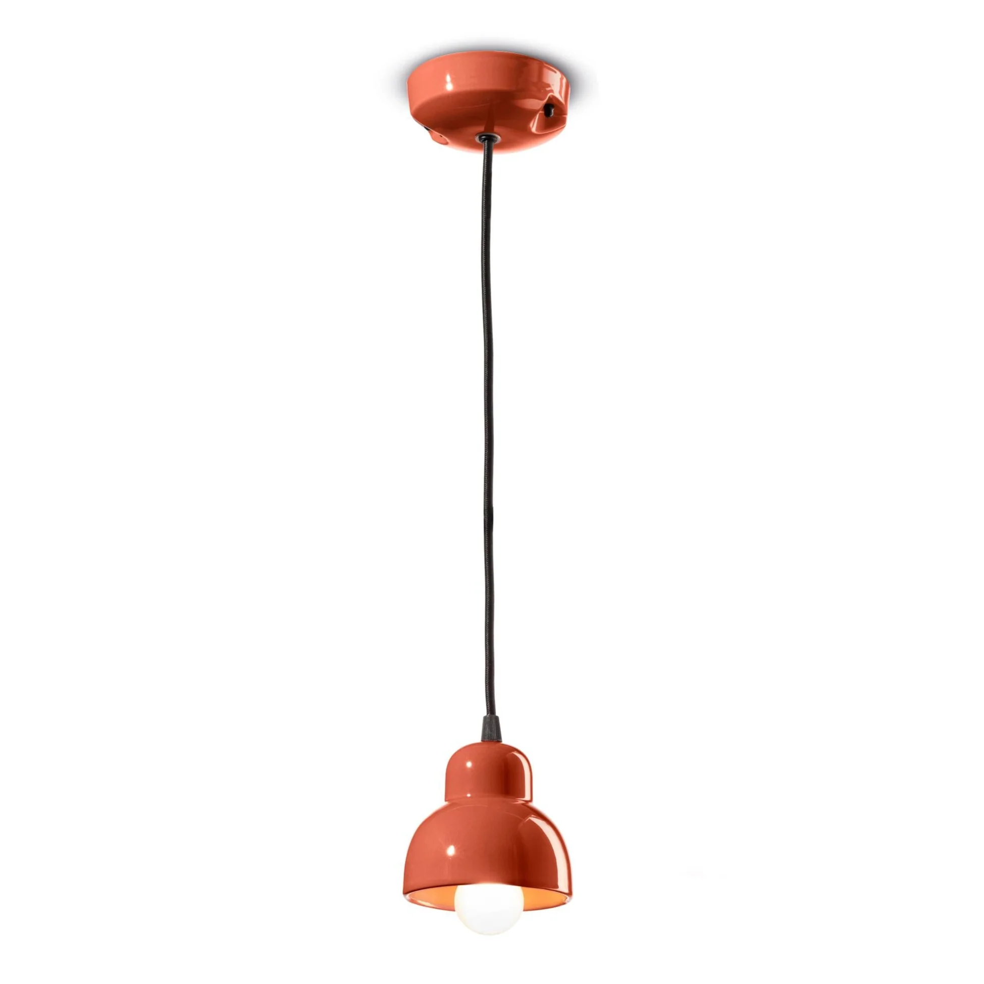 Lampa wisząca ceramiczna BERIMBAU pomarańczowy - Image 3