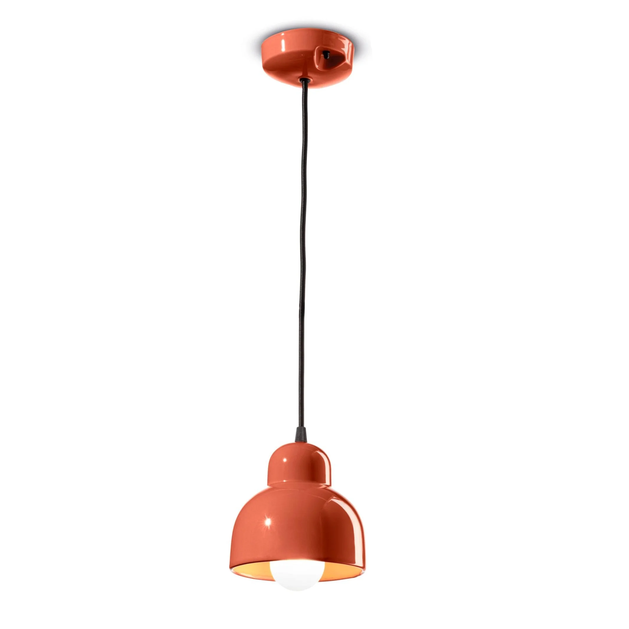 Lampa wisząca ceramiczna BERIMBAU pomarańczowy - Image 5
