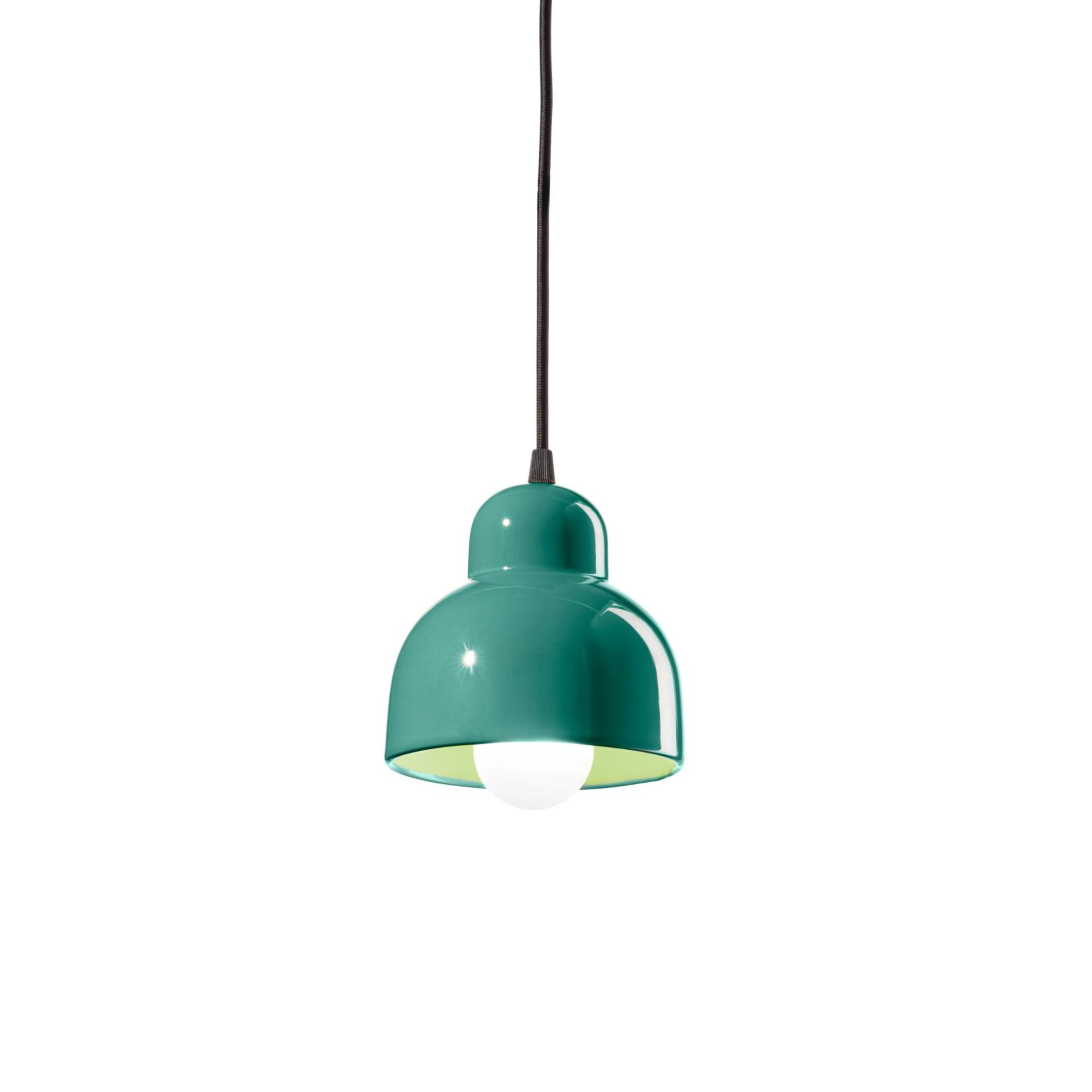 Lampa wisząca ceramiczna BERIMBAU turkusowy
