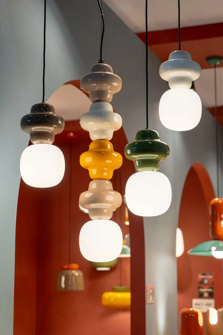 Lampa wisząca ceramiczna COPACABANA MIX kremowy z szałwiowym i beżowym - Image 2