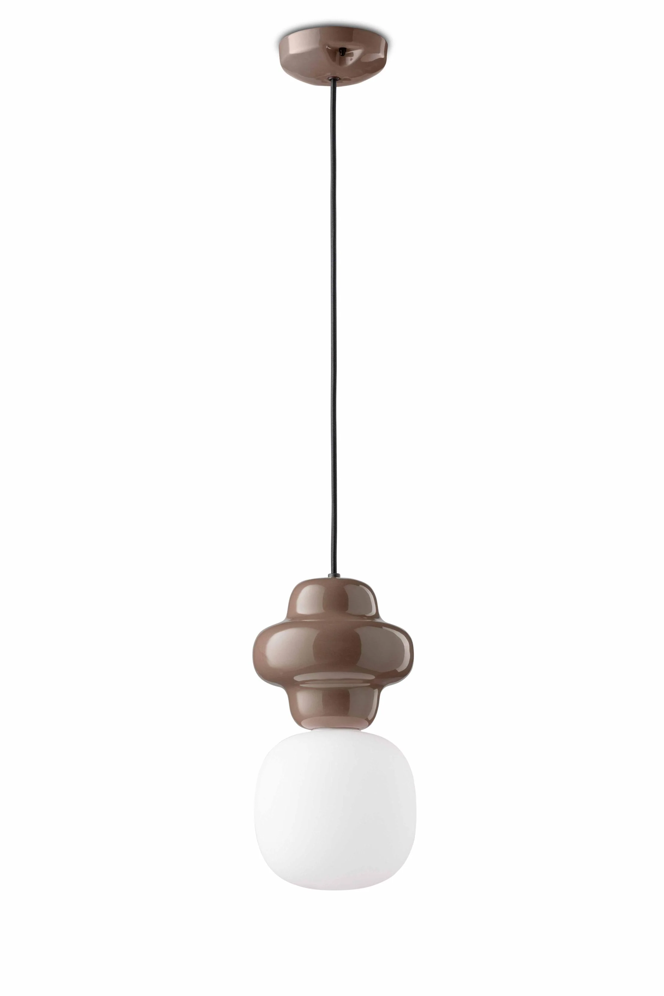Lampa wisząca ceramiczna COPACABANA mokka - Image 3