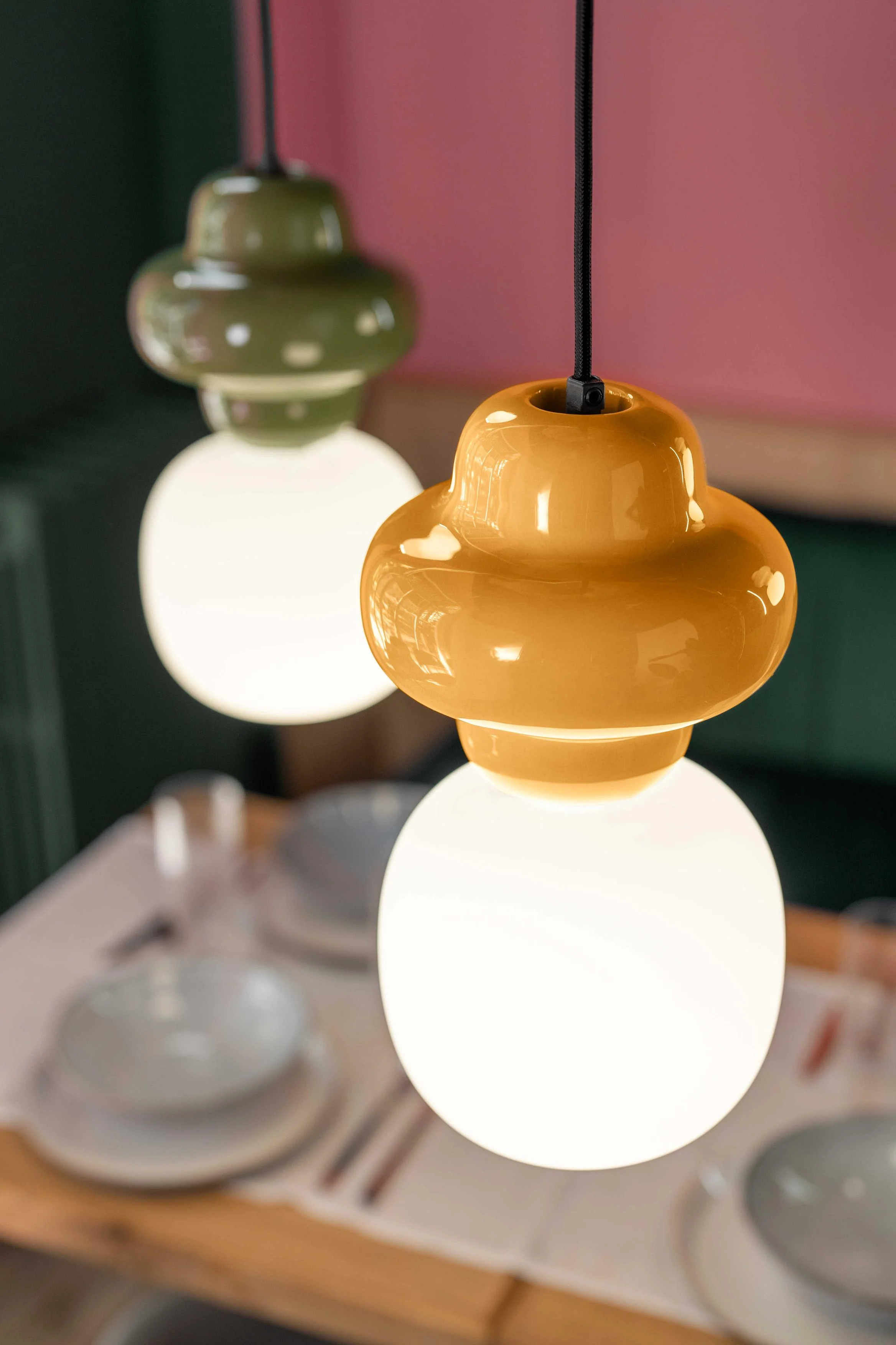 Lampa wisząca ceramiczna COPACABANA żółty - Image 4