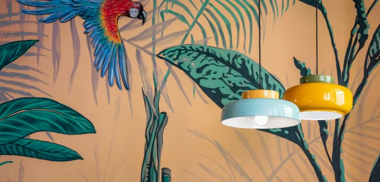 Lampa wisząca ceramiczna MARACANÀ mleczny z szałwiowym - Image 4