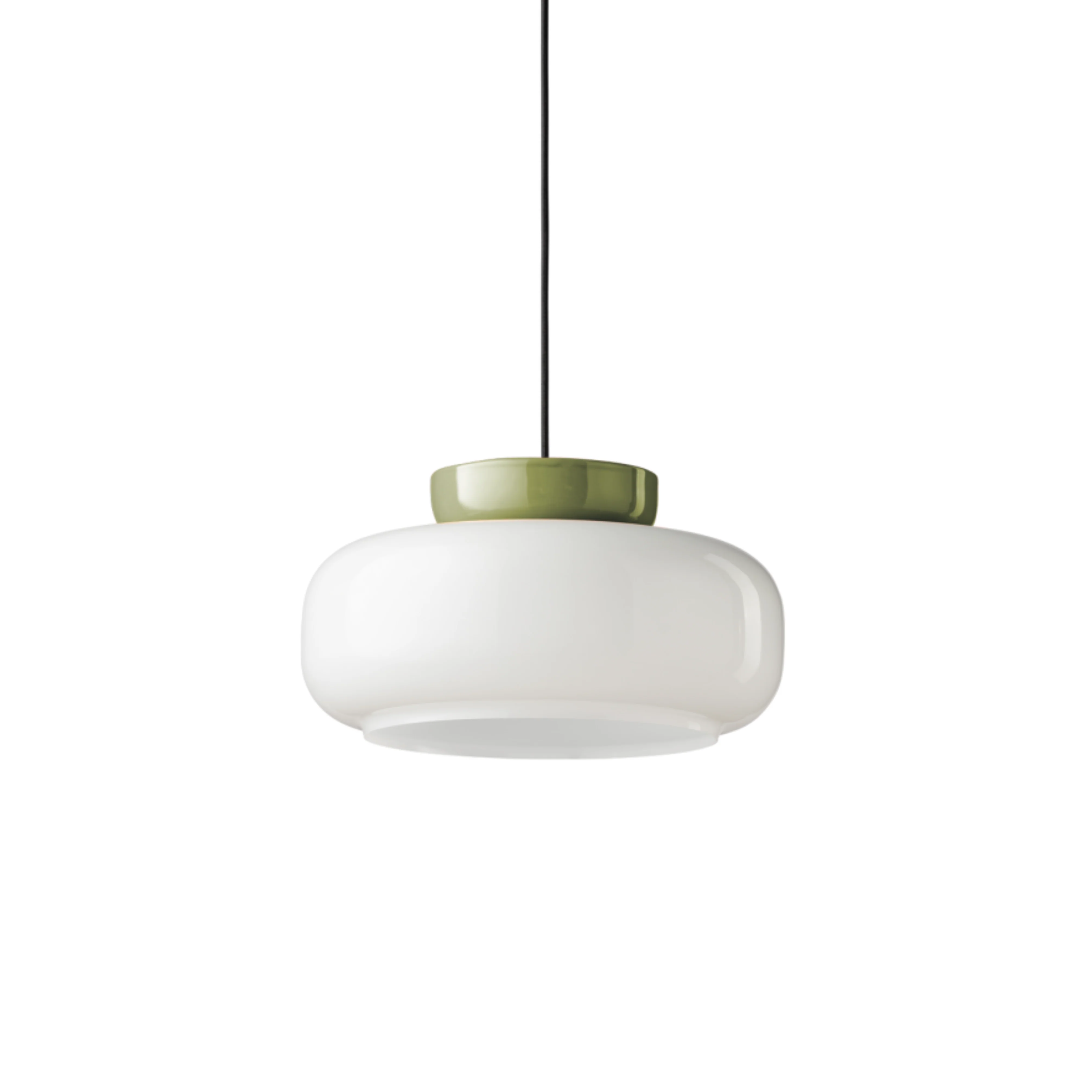 Lampa wisząca ceramiczna MARACANÀ mleczny z szałwiowym