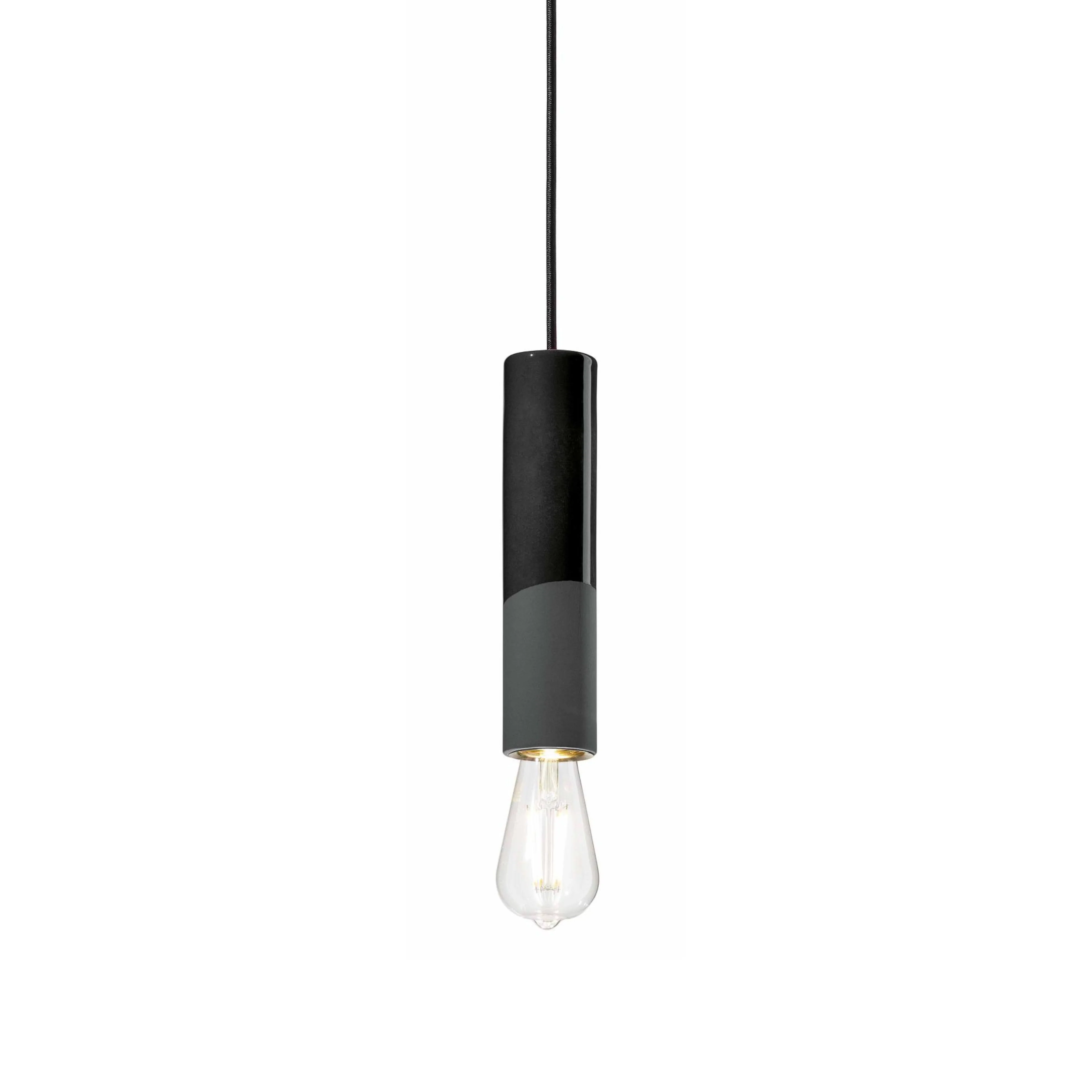 Lampa wisząca ceramiczna PI czarny