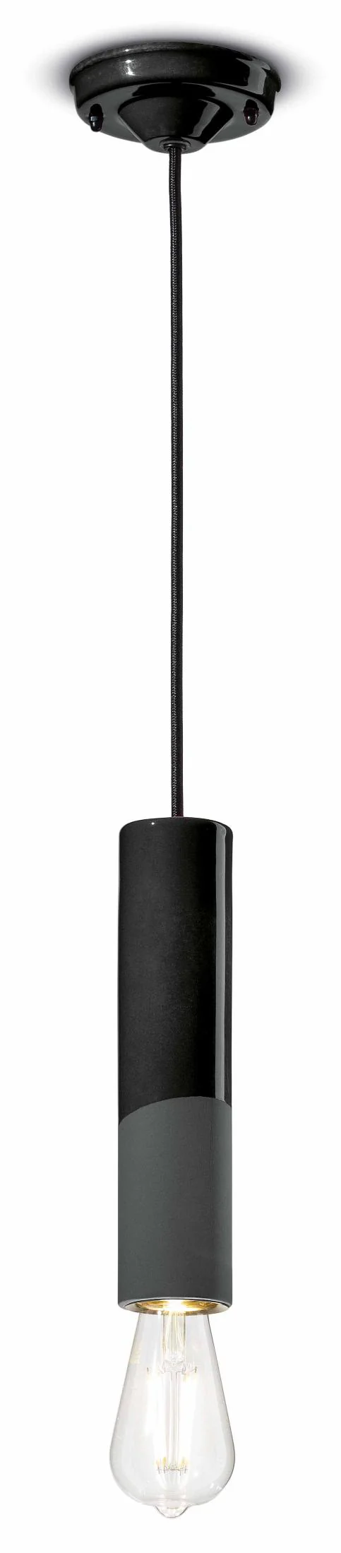 Lampa wisząca ceramiczna PI czarny - Image 3