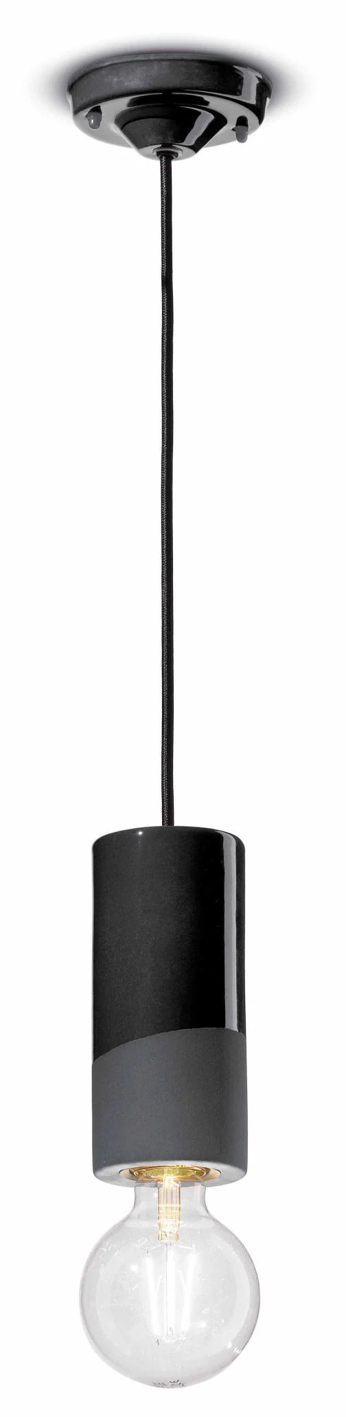Lampa wisząca ceramiczna PI czarny - Image 4
