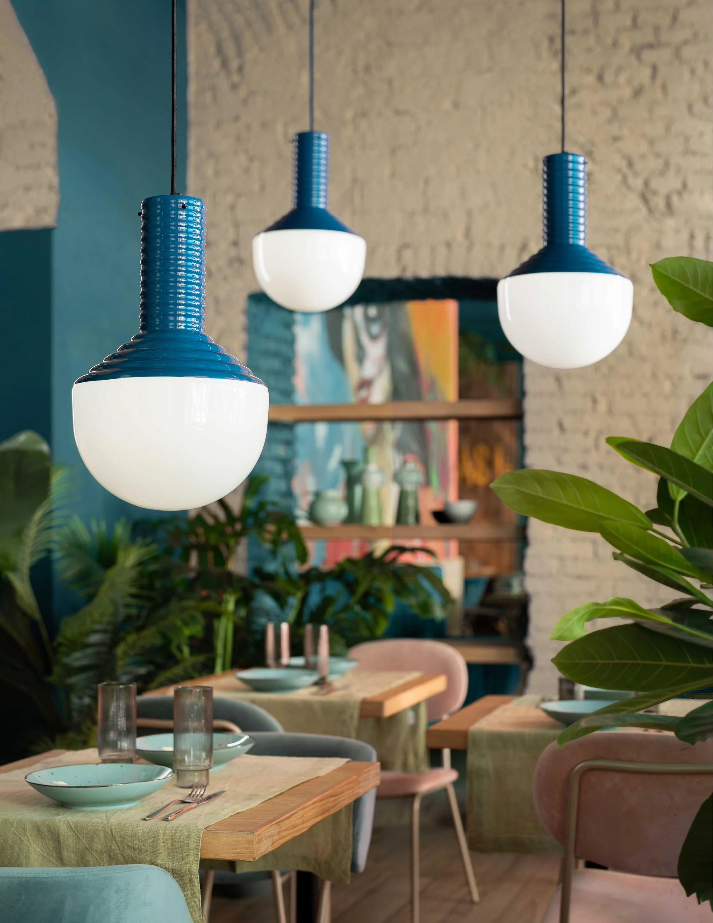 Lampa wisząca ceramiczna SELARÒN żółty - Image 4