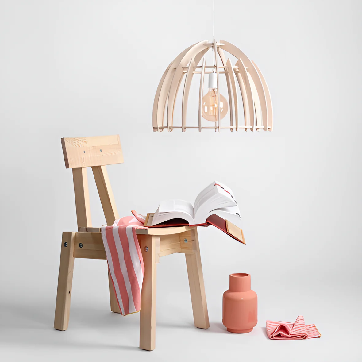 Lampa wisząca FERB drewno - Image 2