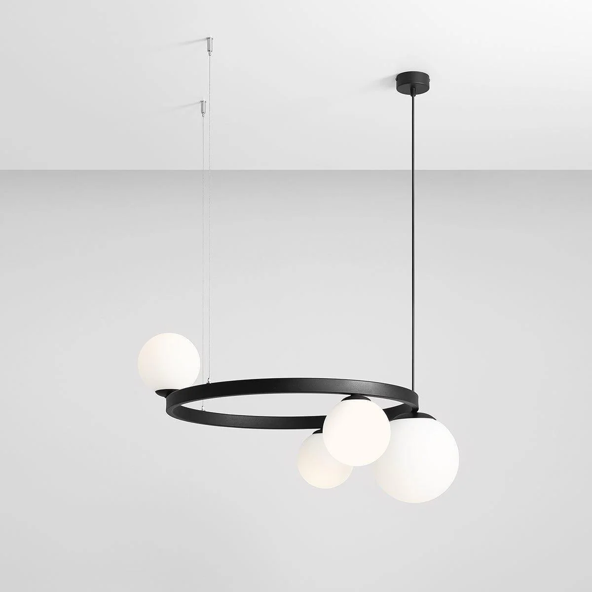 Lampa wisząca GARDA QUATRO RING czarny - Image 2