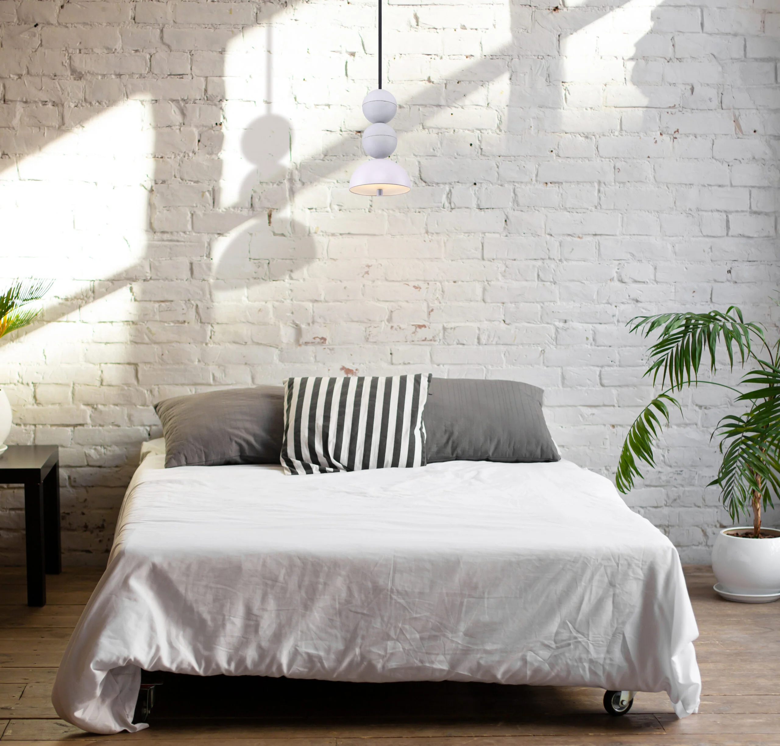 Lampa wisząca BOSFOR VELVET beton z aksamitem - Image 2
