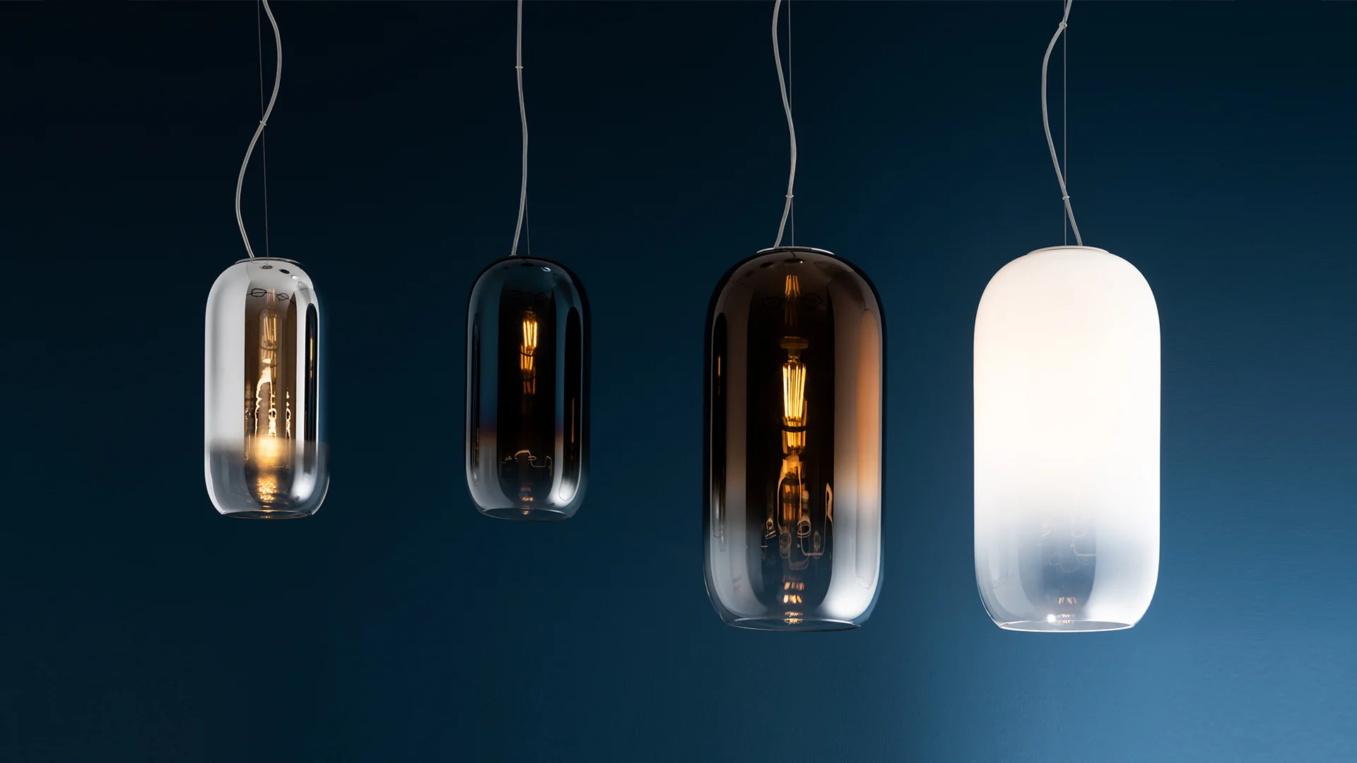 Lampa wisząca GOPLE brązowy ze srebrnym wykończeniem - Image 2