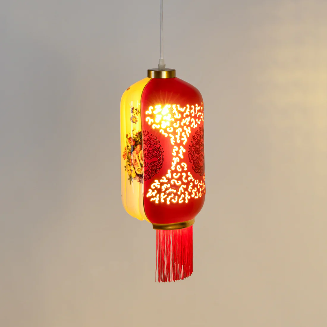 Lampa wisząca HYBRID INALDA biały z czerownym - Image 4
