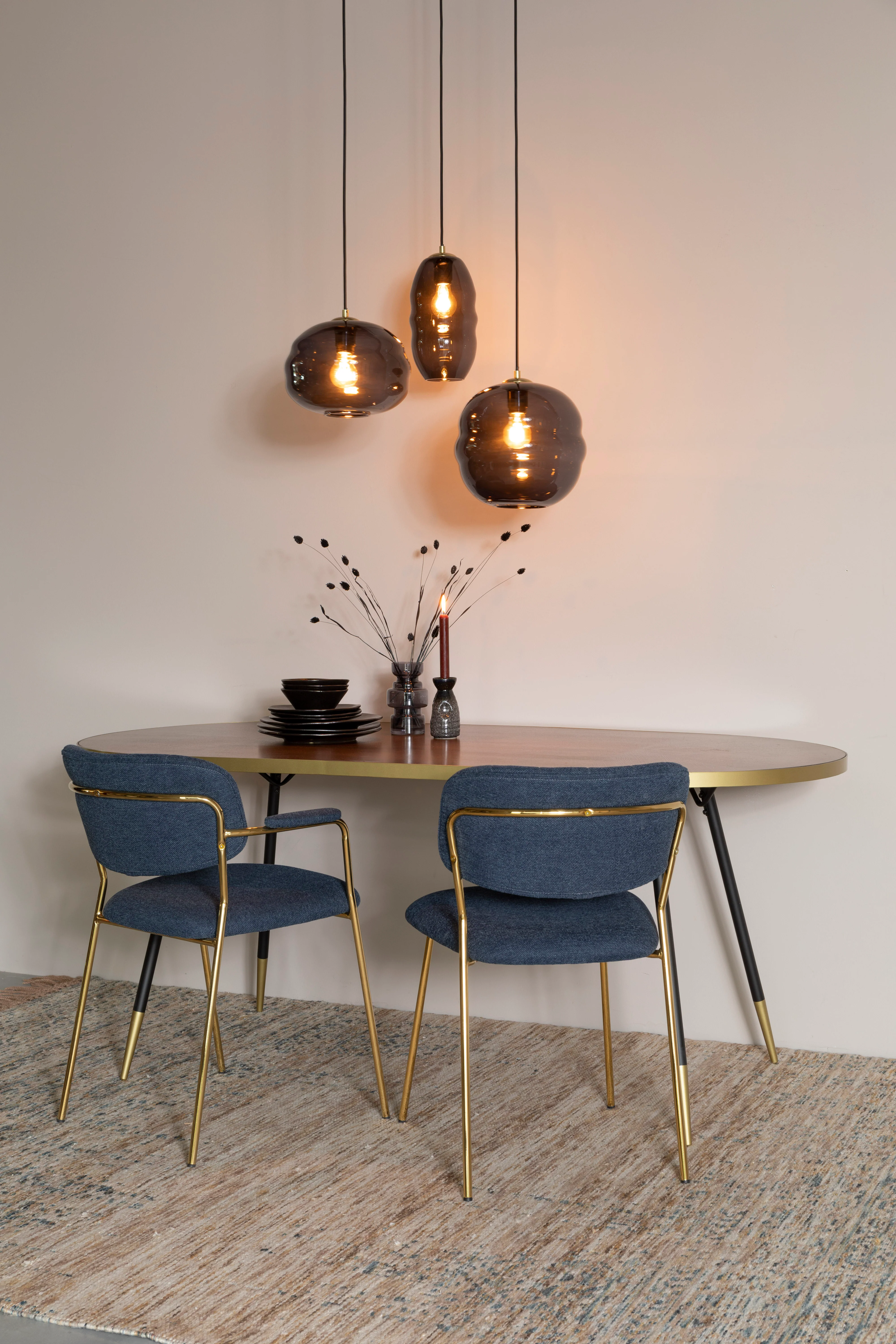 Lampa wisząca LAUREN czarne szkło - Image 2