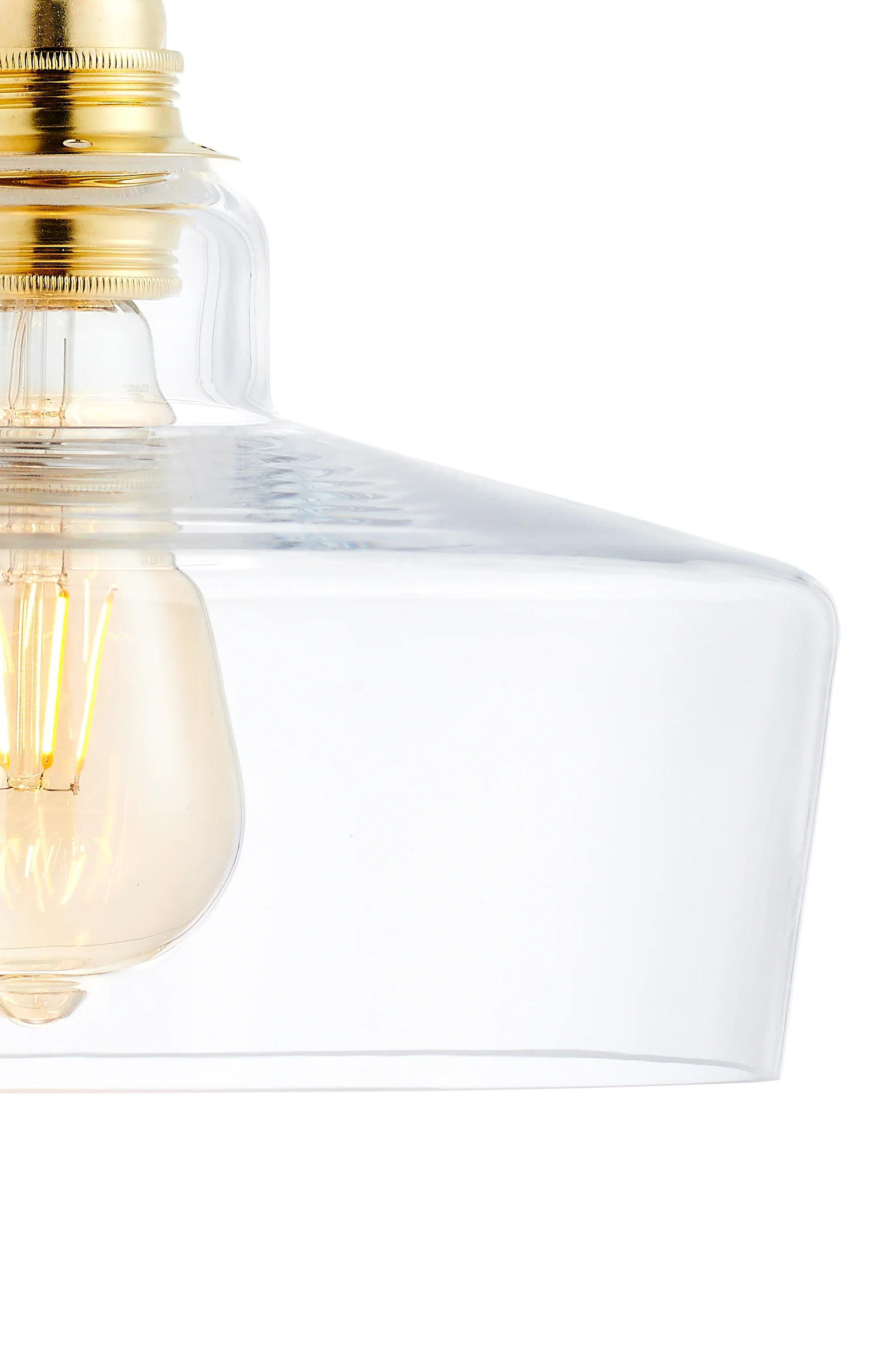 Lampa wisząca LONGIS III transparentny ze złotym - Image 5