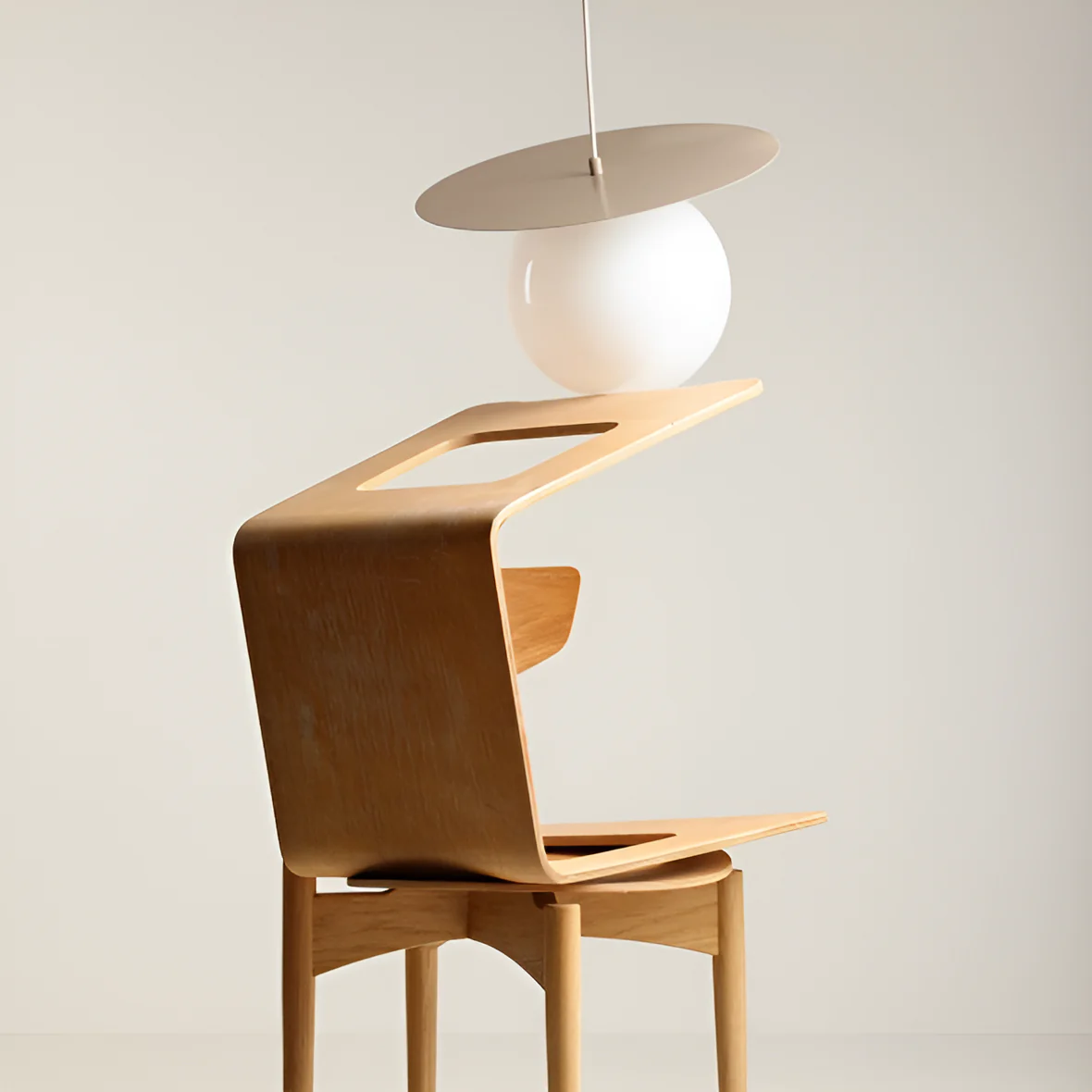 Lampa wisząca LOOP beżowy - Image 2