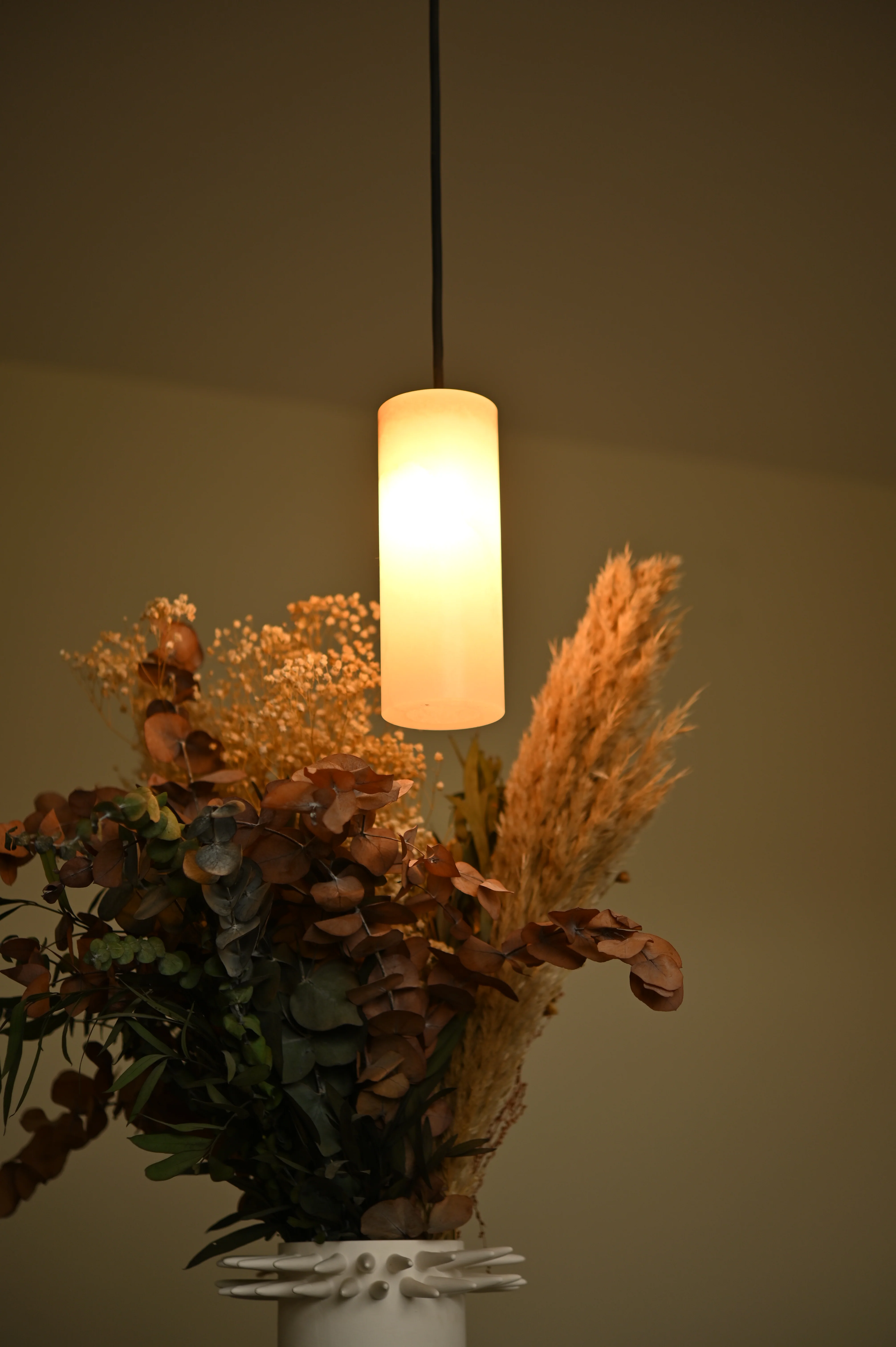 Lampa wisząca MANIKO PIPO biały alabaster - Image 2