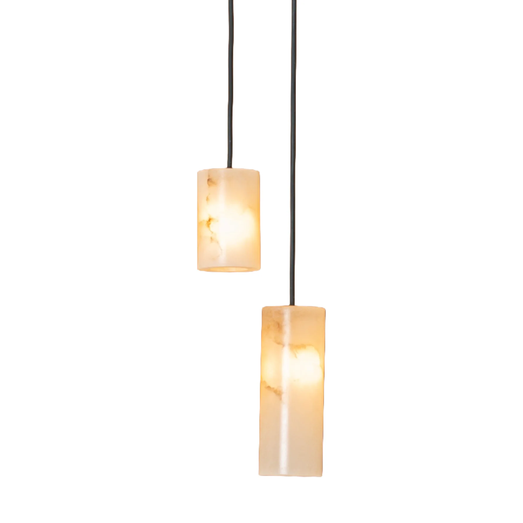 Lampa wisząca MANIKO PIPO DOUBLE biały alabaster