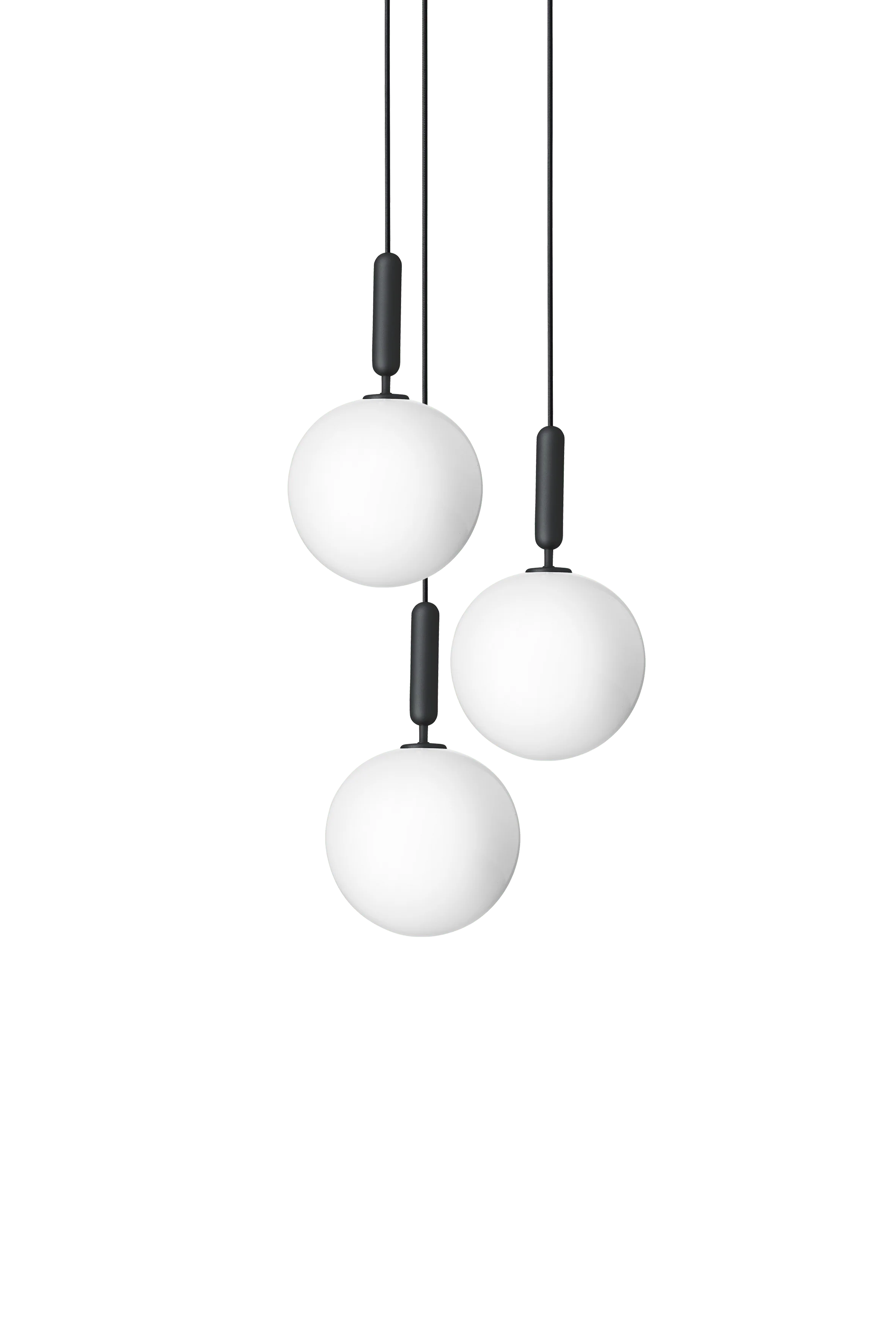 Lampa wisząca MIIRA 3 grafitowy z opalowym szkłem - Image 11