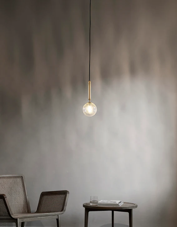 Lampa wisząca MIIRA mosiężny z transparentnym szkłem - Image 7
