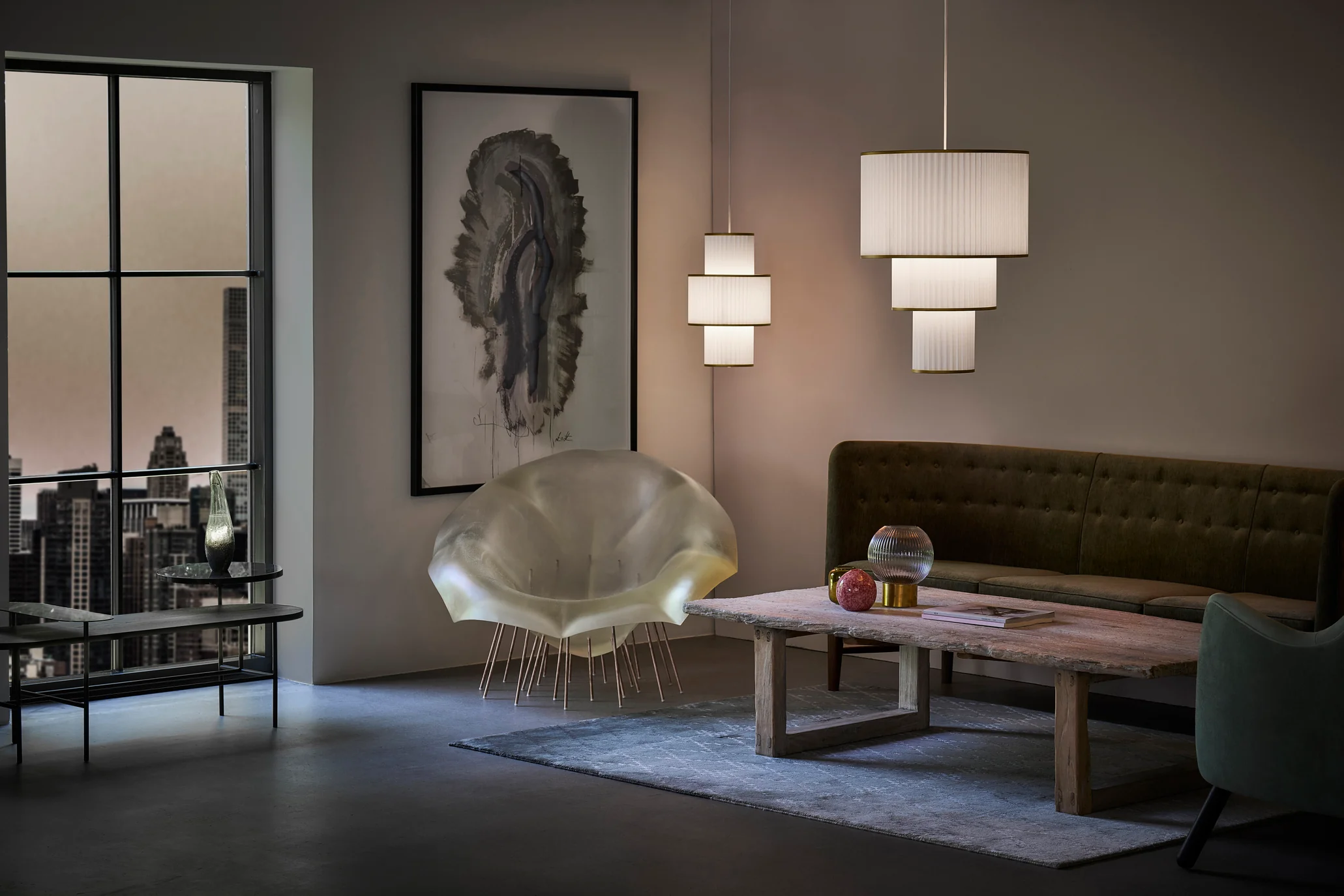 Lampa wisząca MODEL 112 PLIVELLO biały ze złotym - Image 14