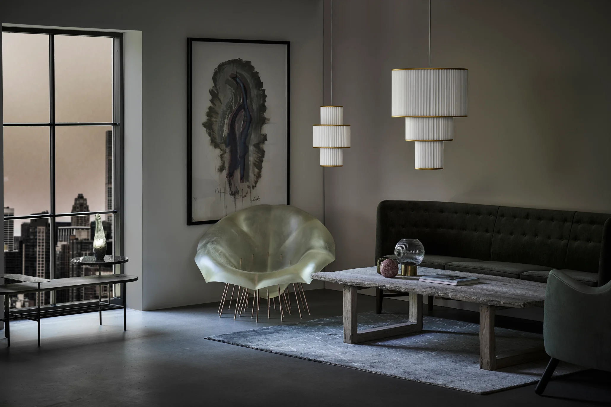Lampa wisząca MODEL 112 PLIVELLO biały ze złotym - Image 15